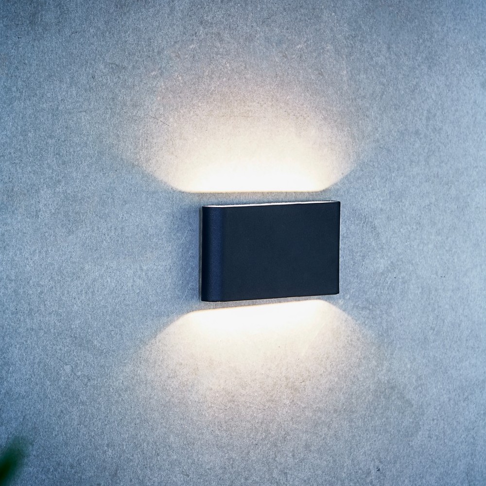 Nordlux Kinver - applique murale extérieure - 17,5 x cm - W LED inclus - IP54 - noir