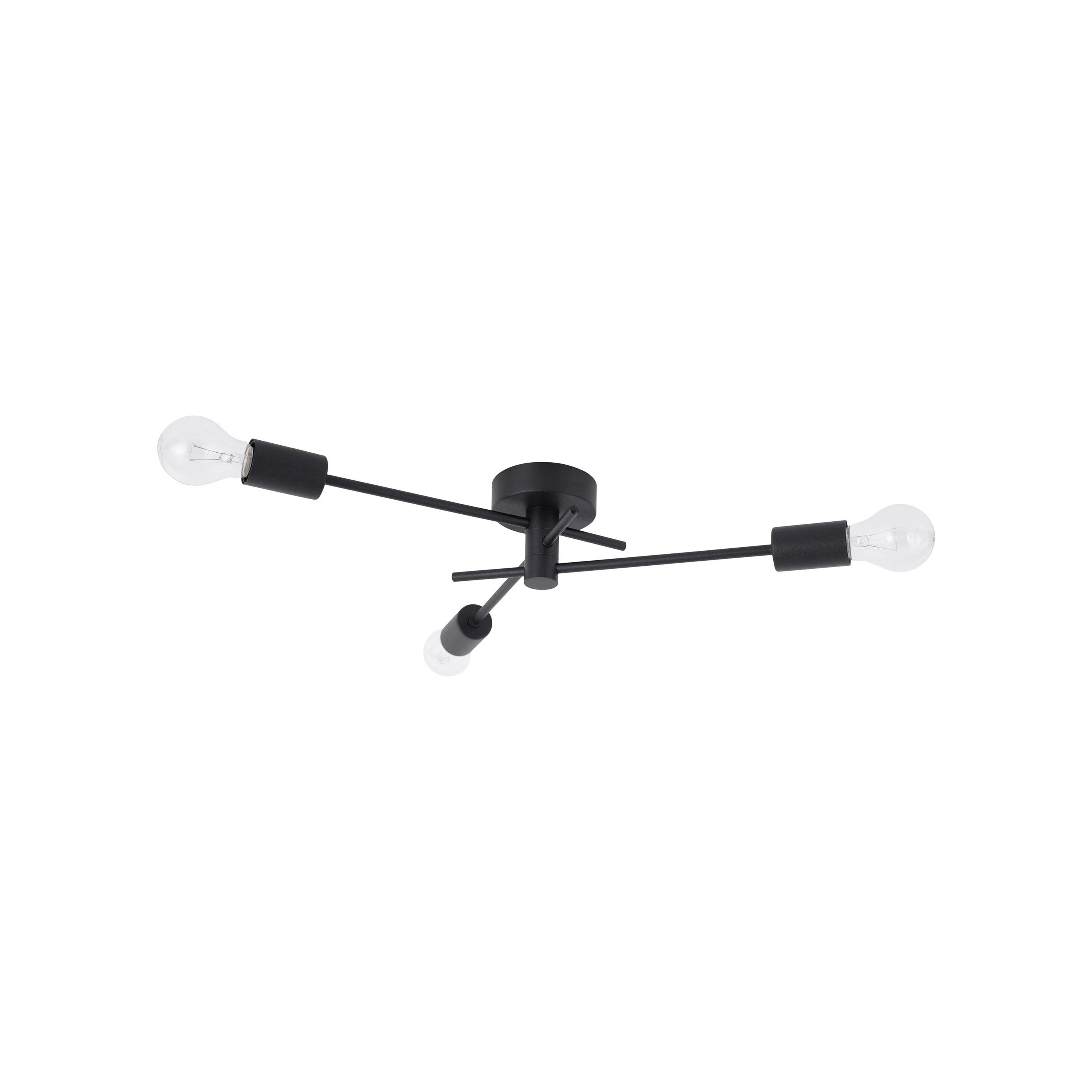 Nova Luce Granso - plafonnier - ,8 cm - noir sable