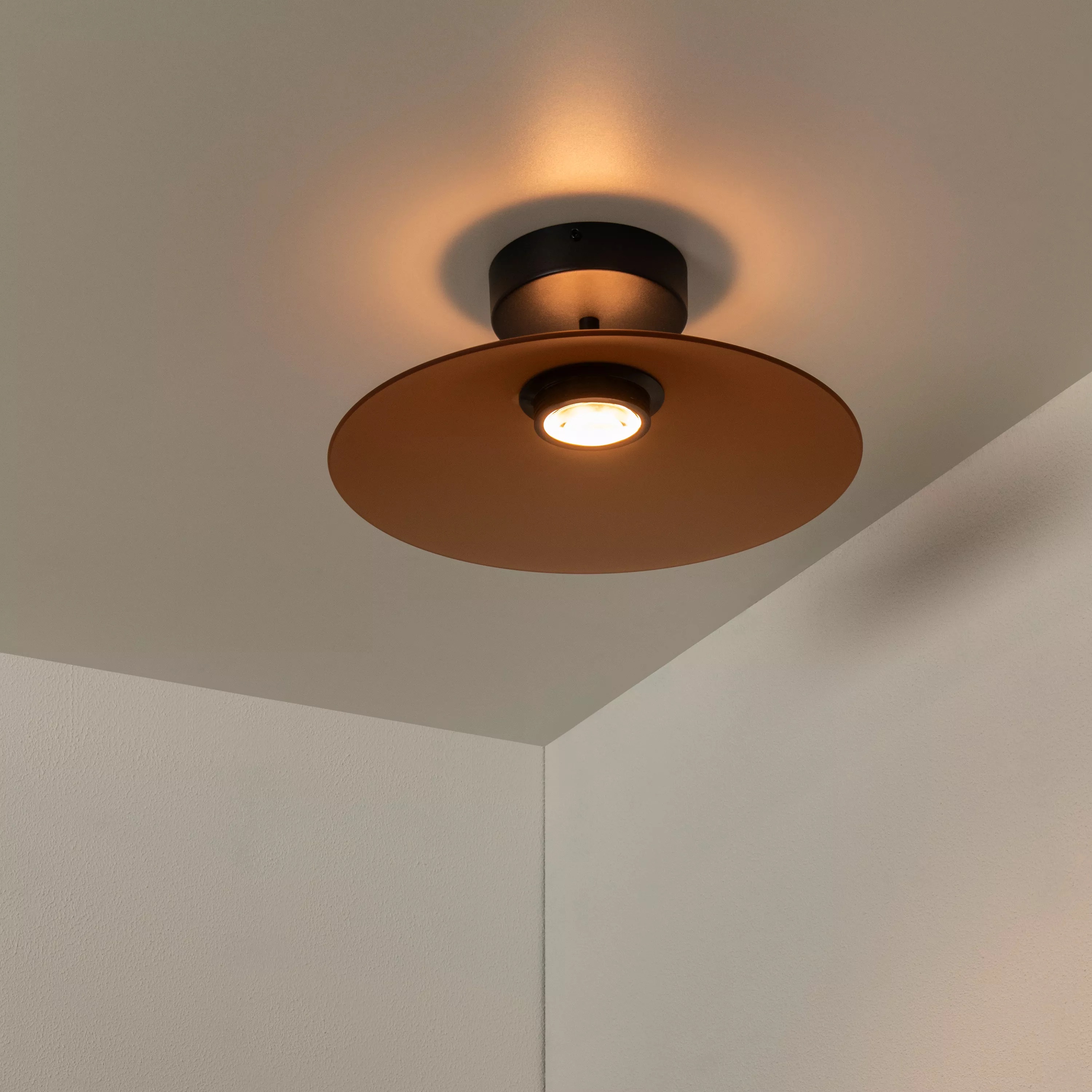 Lucide Menga - plafonnier - Ø cm - 12W LED dimmable inclus - amber