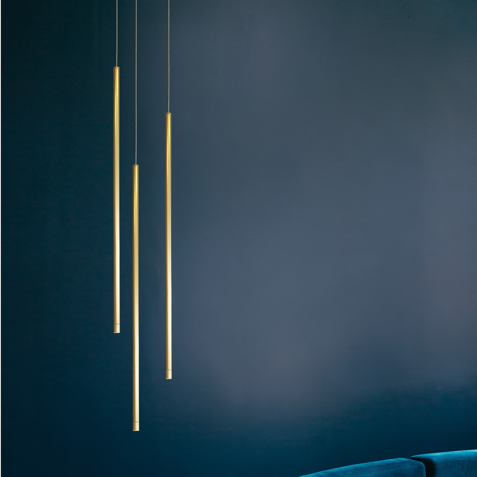 MODÈLE D’EXPOSITION - Nova Luce Elettra - lampe suspendue - Ø 1,5 x - 5W LED inclus - laiton doré