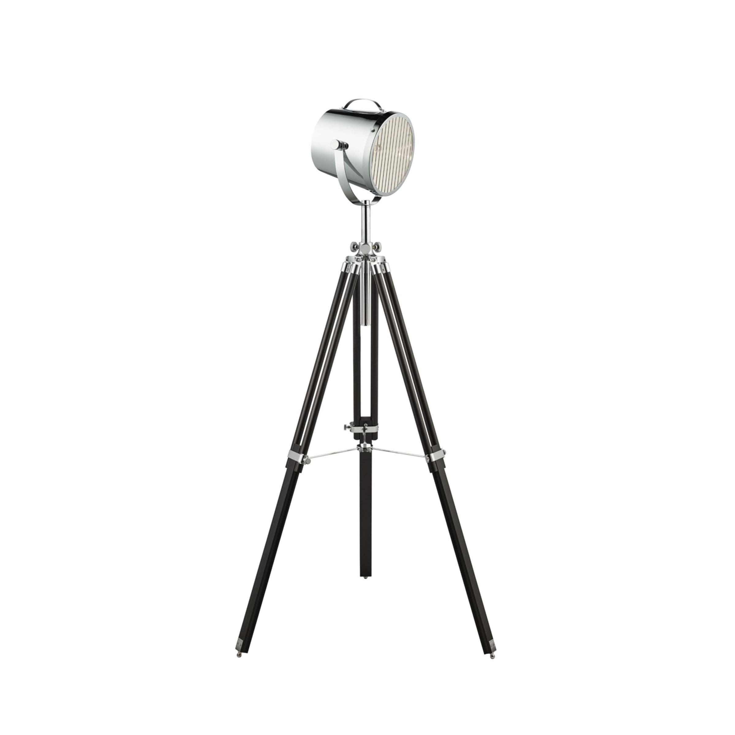 Searchlight Studio - lampadaire - - noir et chrome