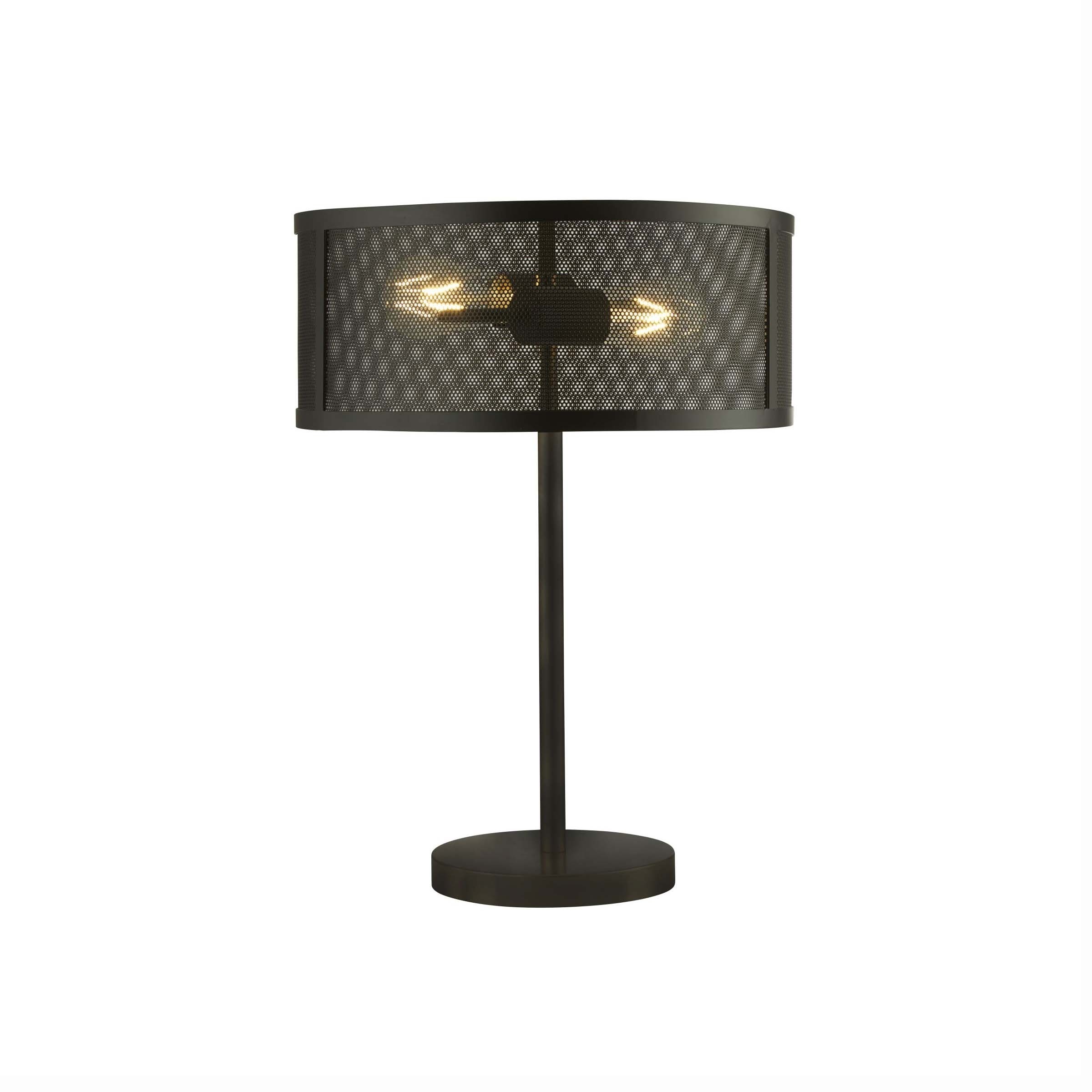Searchlight Fishnet - lampe à poser - - noir mat