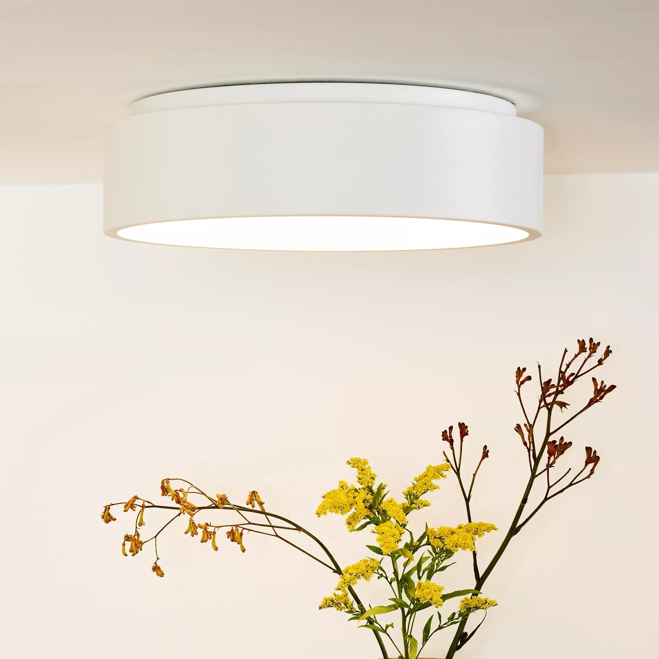 Lucide Talowe Led - plafonnier - Ø cm - 30W LED dimmable inclus - blanc