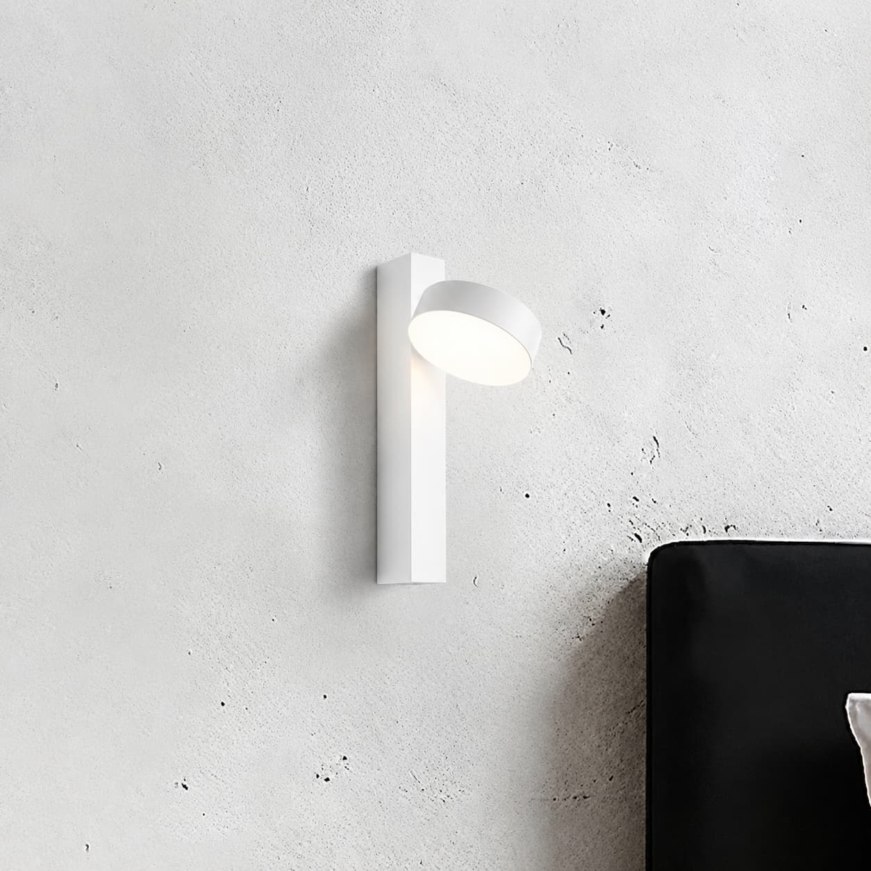 VK Lighting Lopi - applique murale - Ø 9,8 x 29,8 cm - 8W LED inclus - blanc