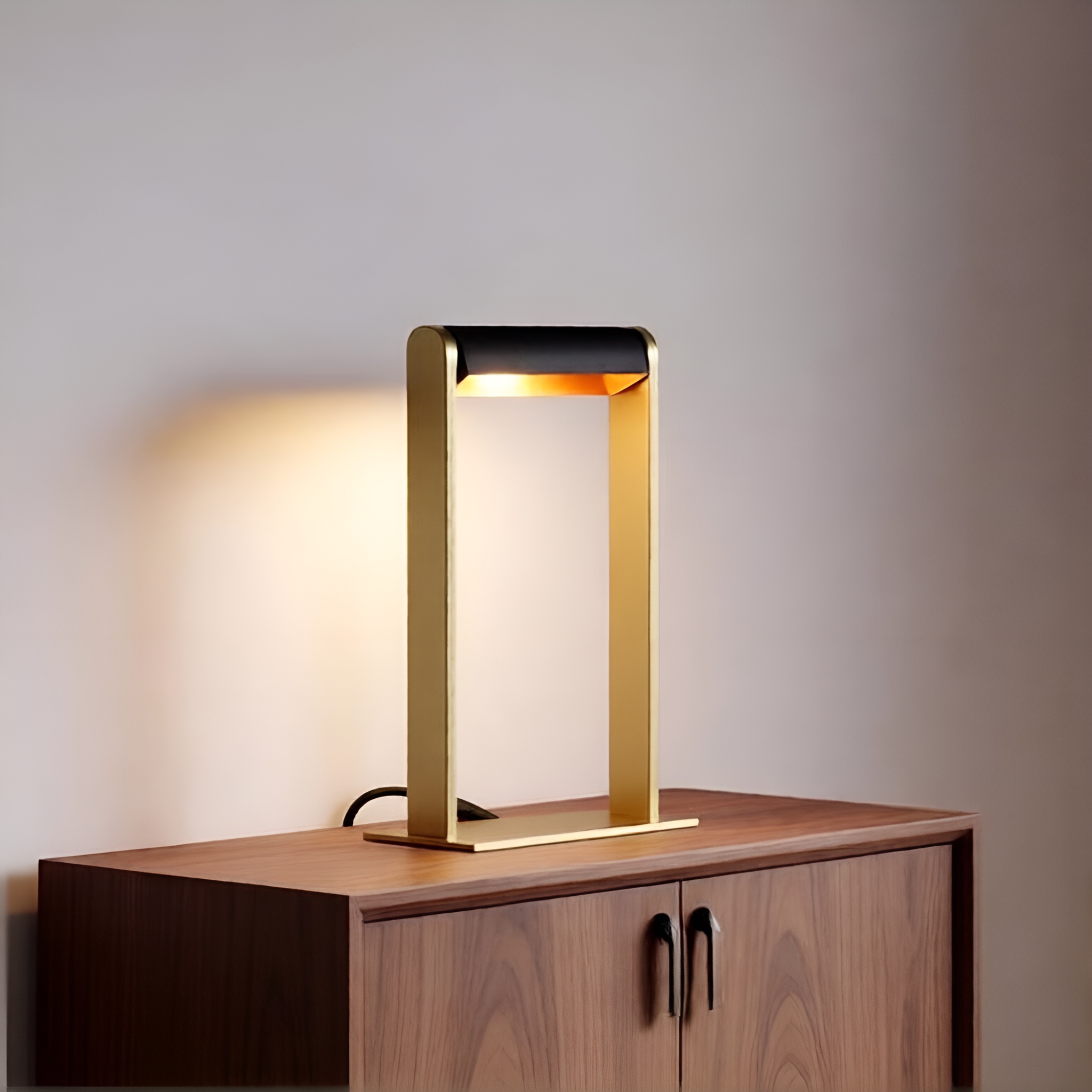 Lucide Loras - lampe à poser - x 32,5 cm - or mat et noir