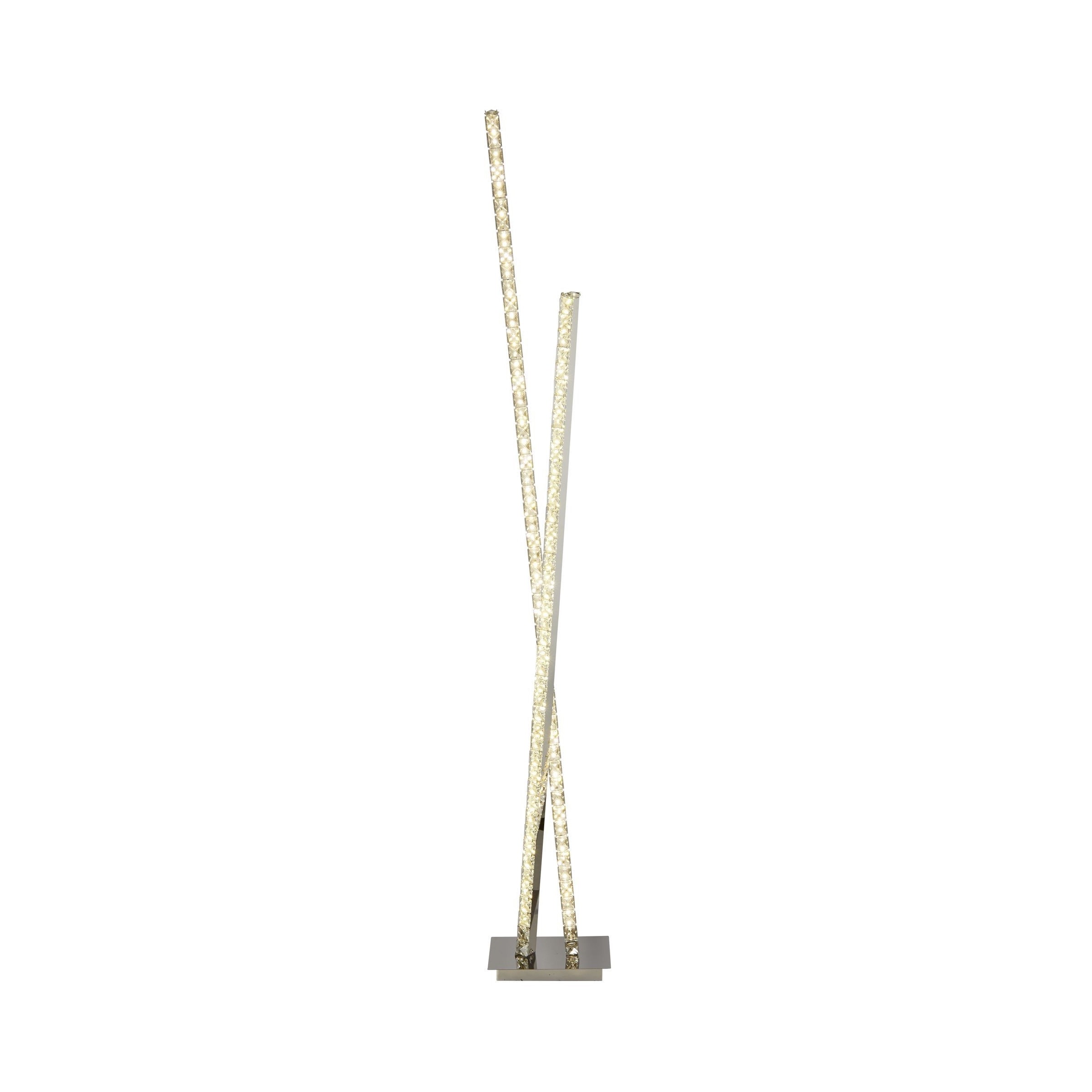 Searchlight Clover - lampadaire - - 30W LED inclus - chrome
