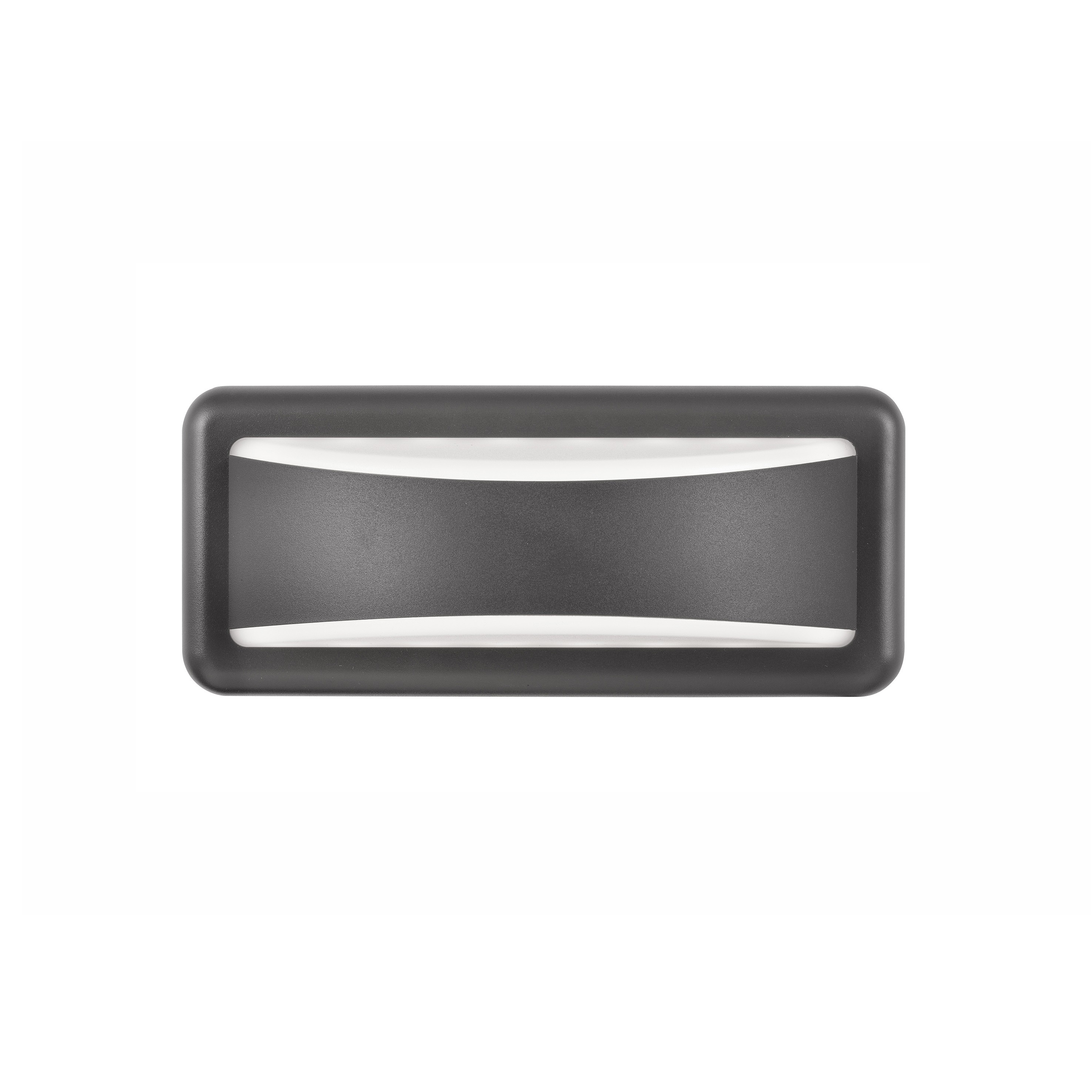 Nova Luce Pulsar - applique murale d"extérieur - x 6,7 cm - 6W LED inclus - IP54 - gris foncé et blanc