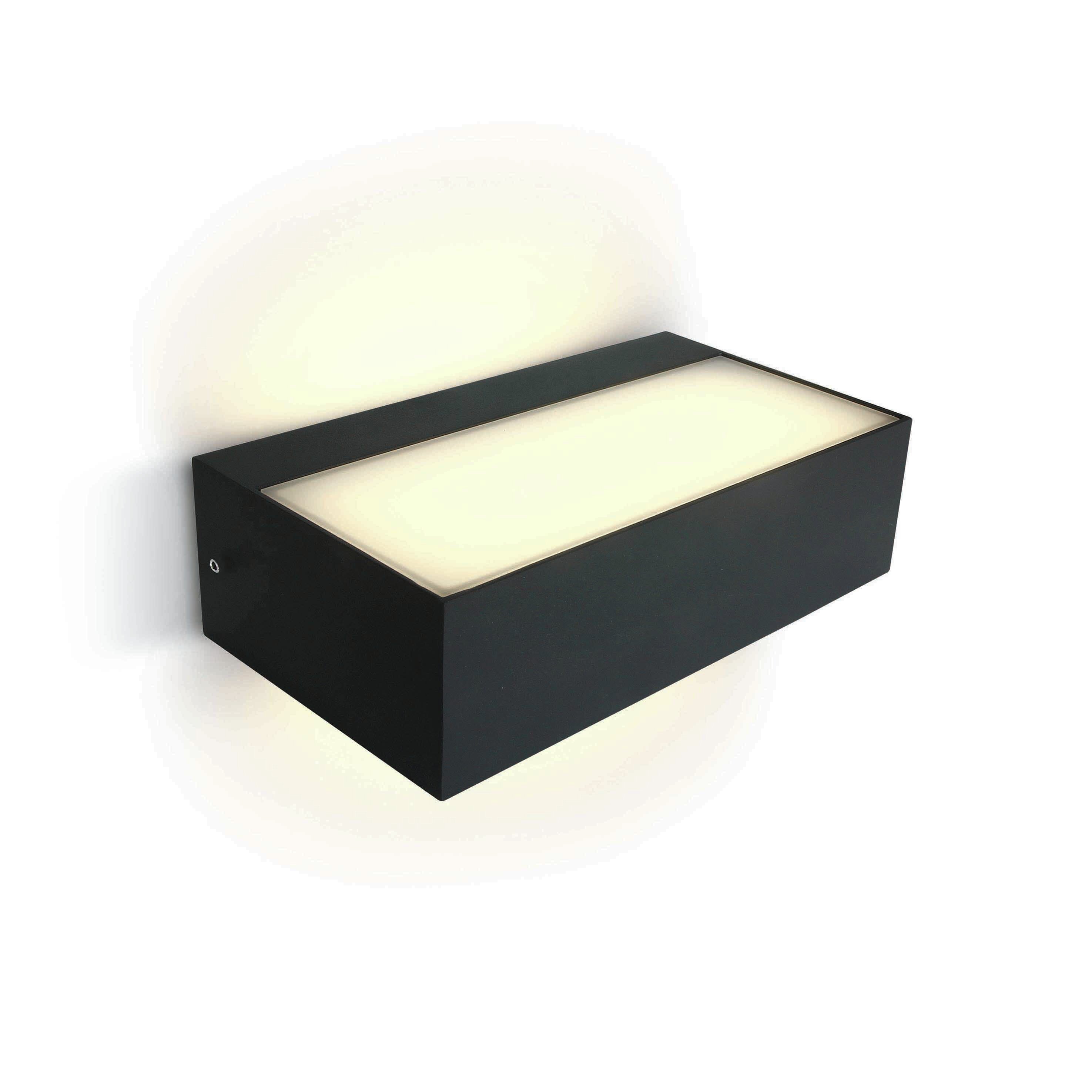 ONE Light Outdoor Wall Up & Down Lights - applique murale extérieure - 20,7 x cm - ,5W LED inclus - IP54 - anthracite