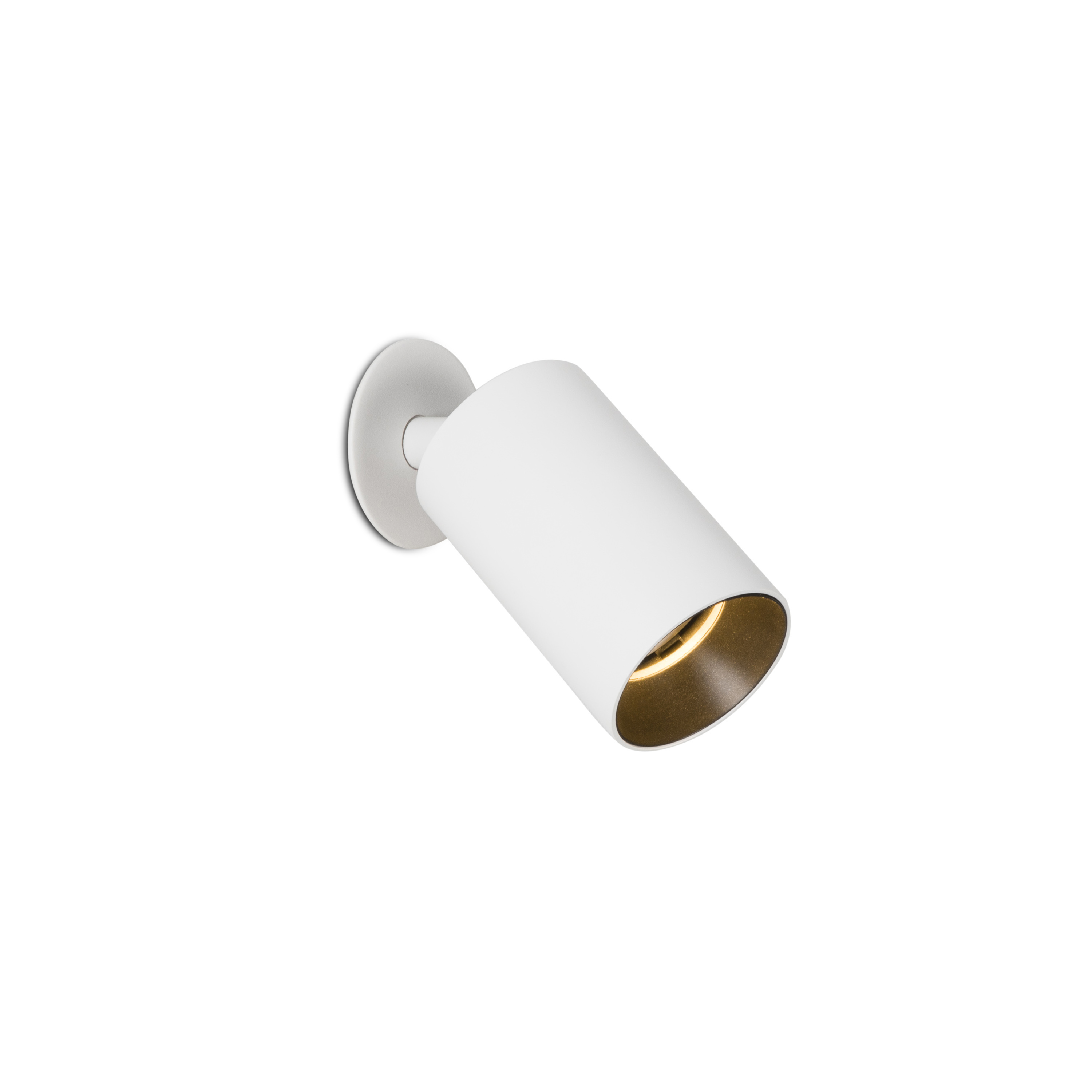 Faro Stan - spot en saillie 1L - Ø ,7 cm, encastré Ø 50 mm - blanc mat