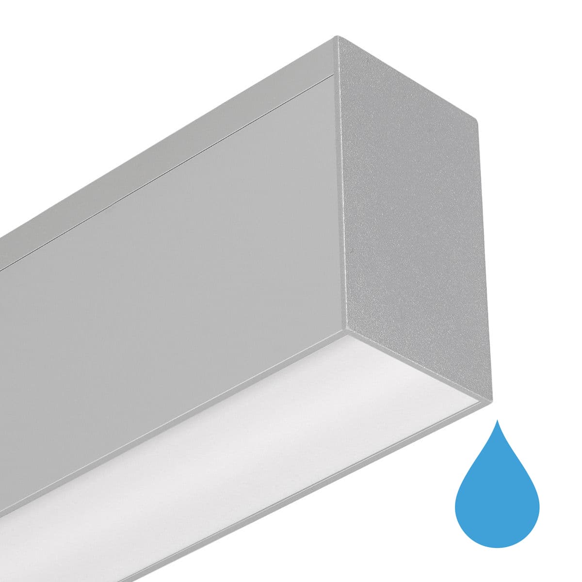 Roi Du Luminaire Slim Line - plafonnier - profilé 5,5 x 3,3 cm - 19,2W LED par mètre - alu - bande LED et driver IP65