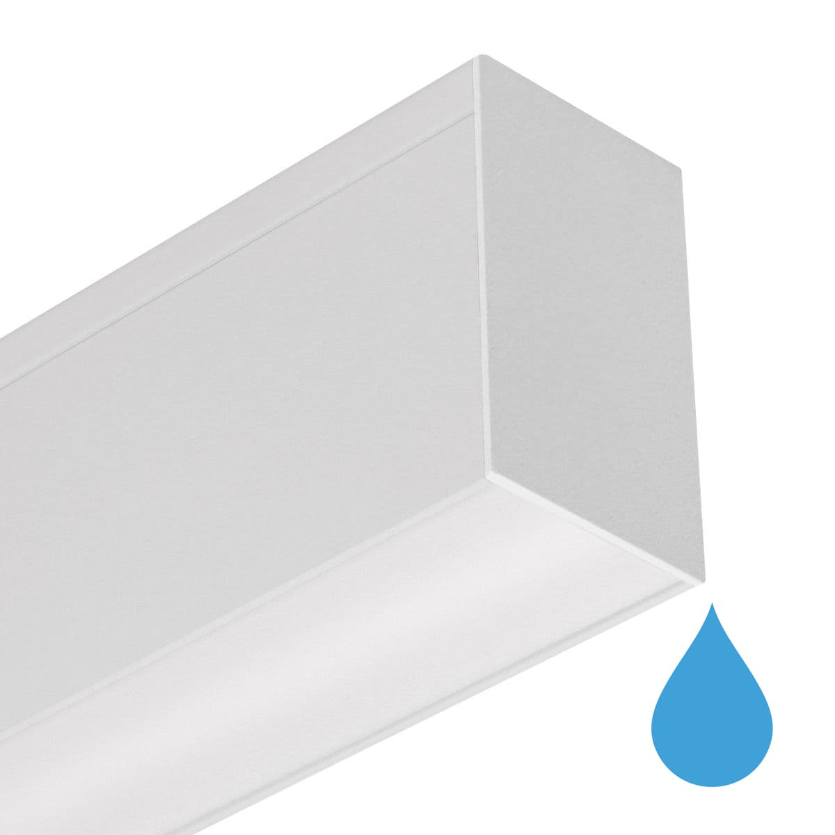 Roi Du Luminaire Slim Line - plafonnier - profilé 5,5 x 3,3 cm - 19,2W LED par mètre - blanc - bande LED et driver IP65