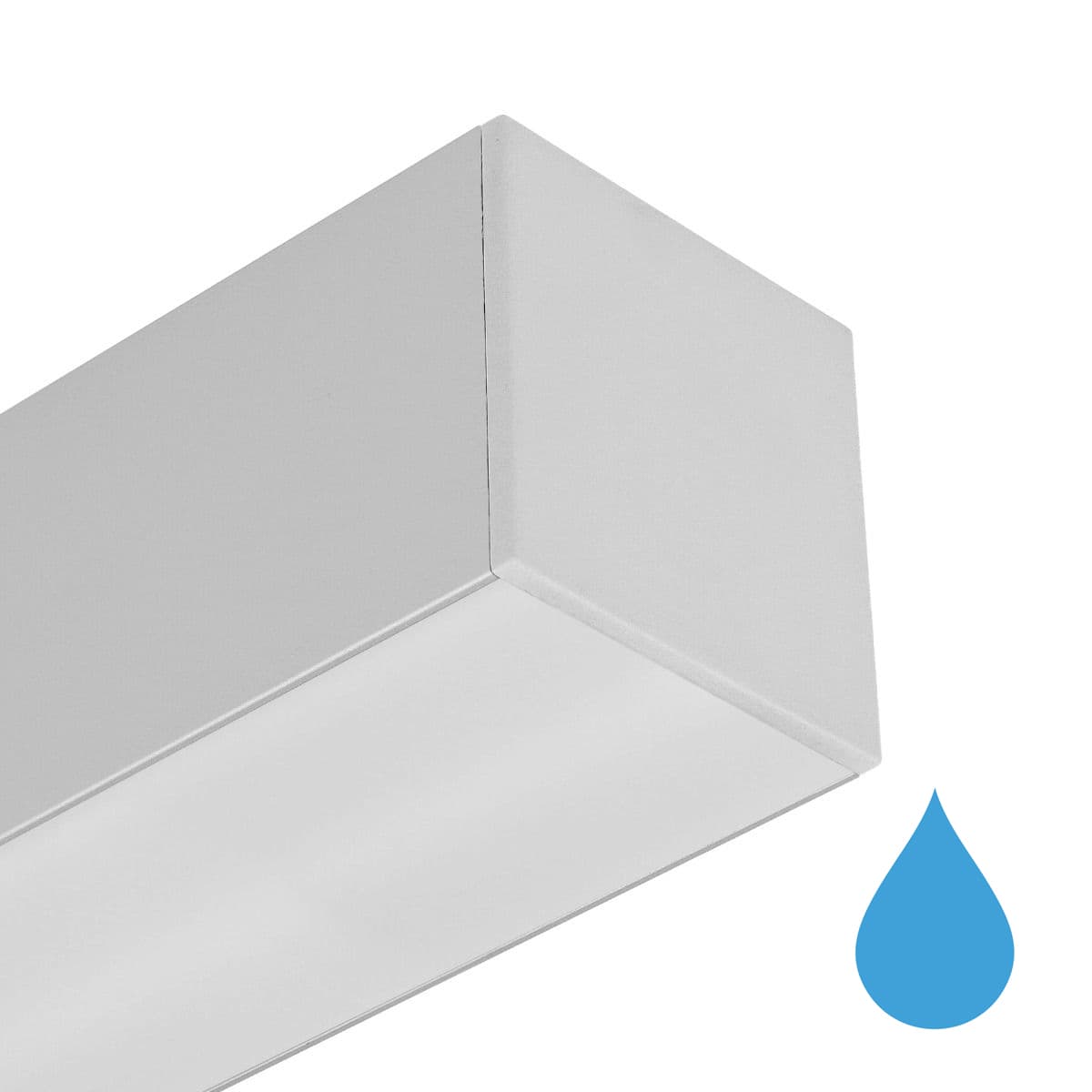 Roi Du Luminaire Line - plafonnier - profilé 5,3 x 5,3 cm - 28,8W LED par mètre - alu - bande LED et driver IP65