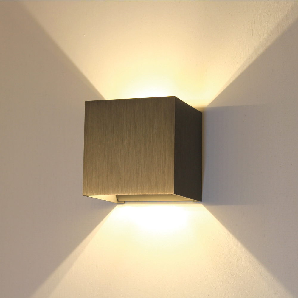Artdelight Gymm - Applique murale - x - bronze clair