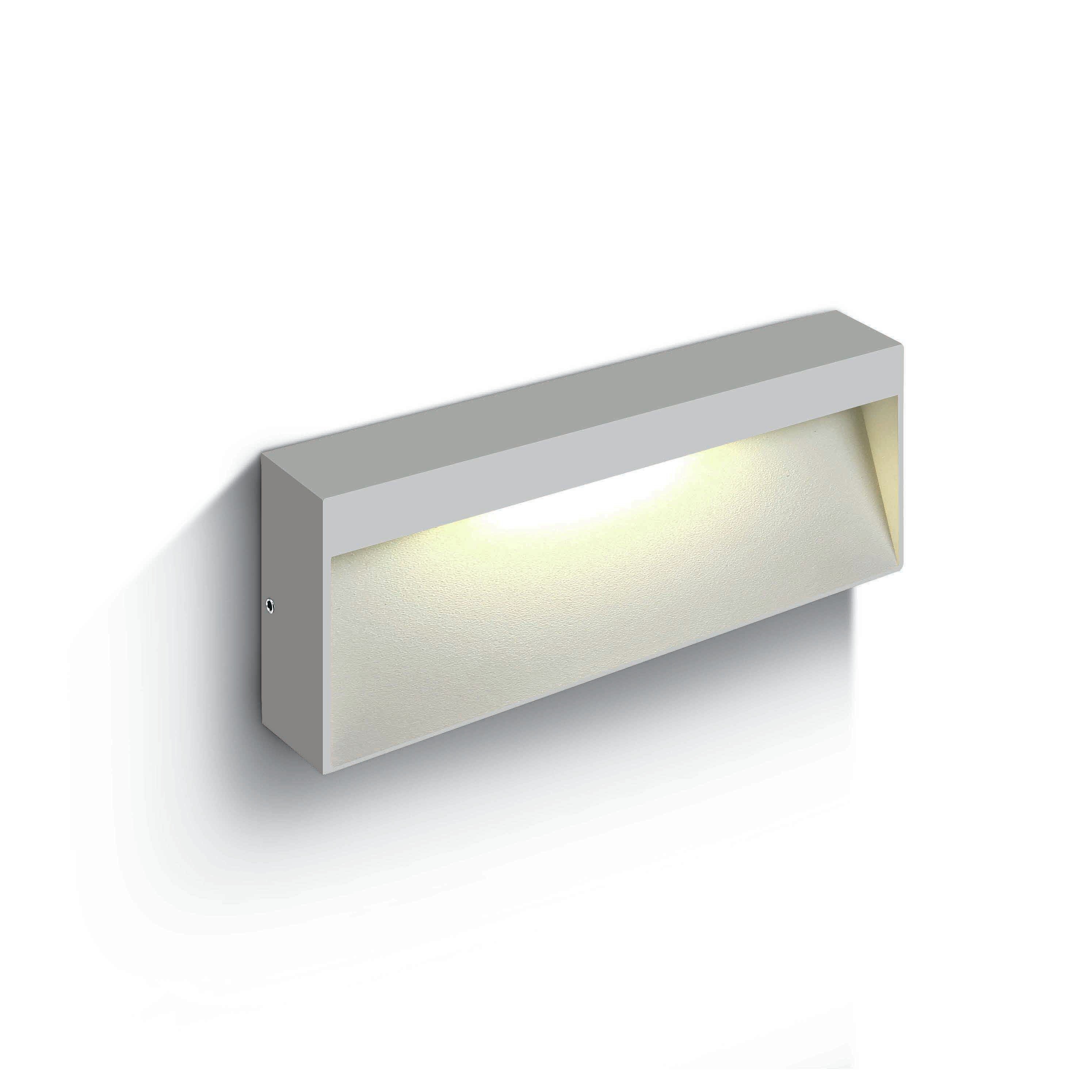 ONE Light Square Indoor/Outdoor Wall Dark Lights - applique murale extérieure - x 3,2 cm - 6W LED inclus - IP54 - blanc