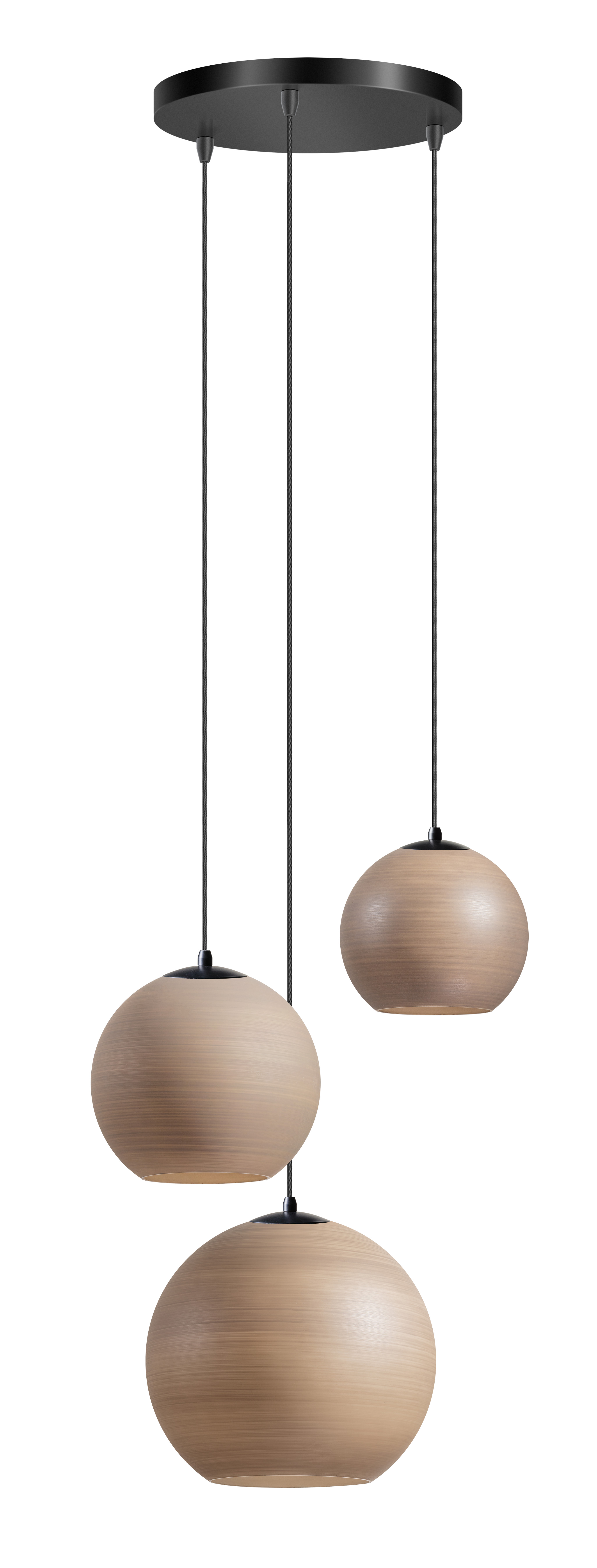 ETH Orb Saturn - suspension - Ø cm - noir et taupe