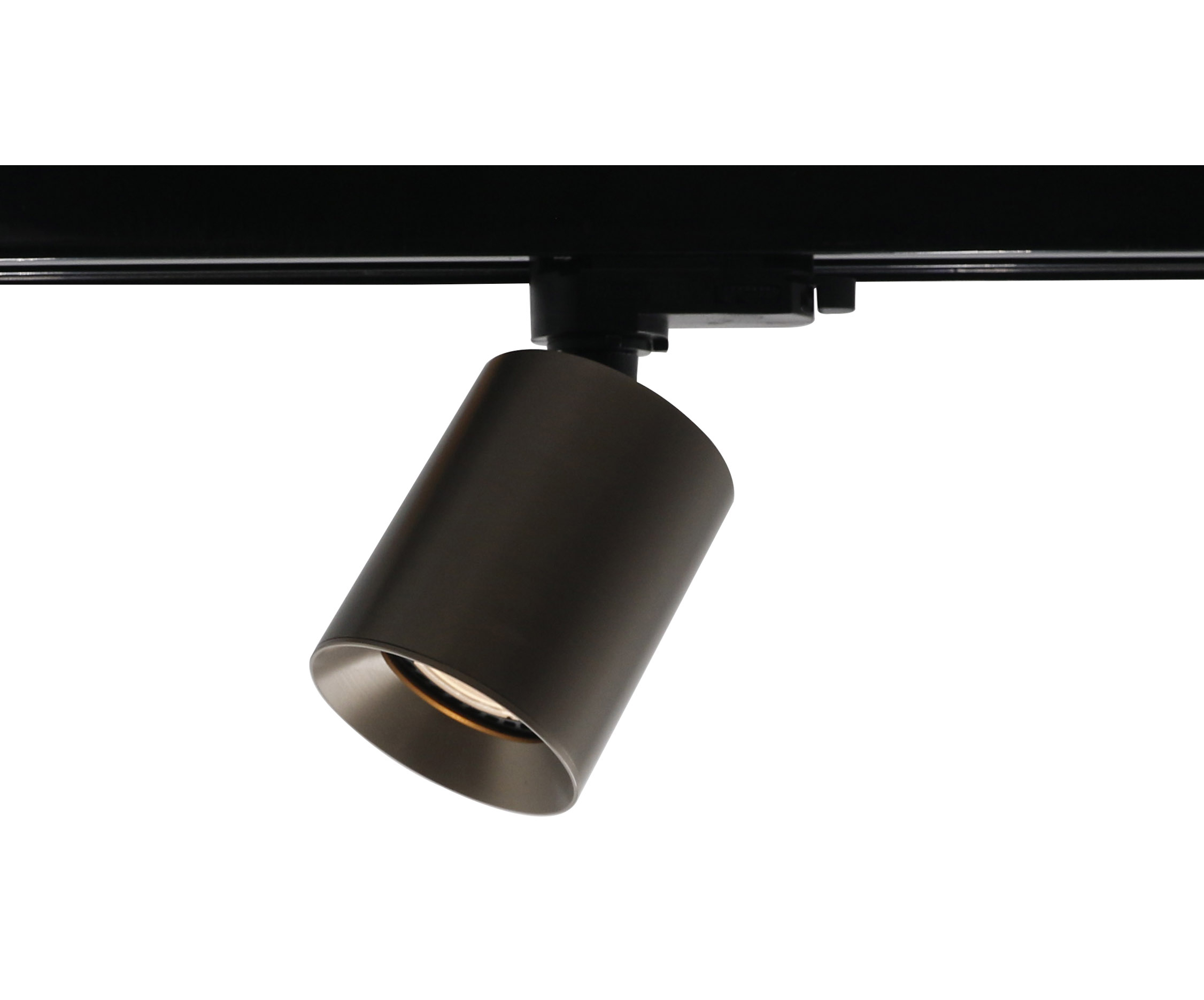 Artdelight Megano - spot sur rail pour rail monophasé - Ø cm - bronze clair
