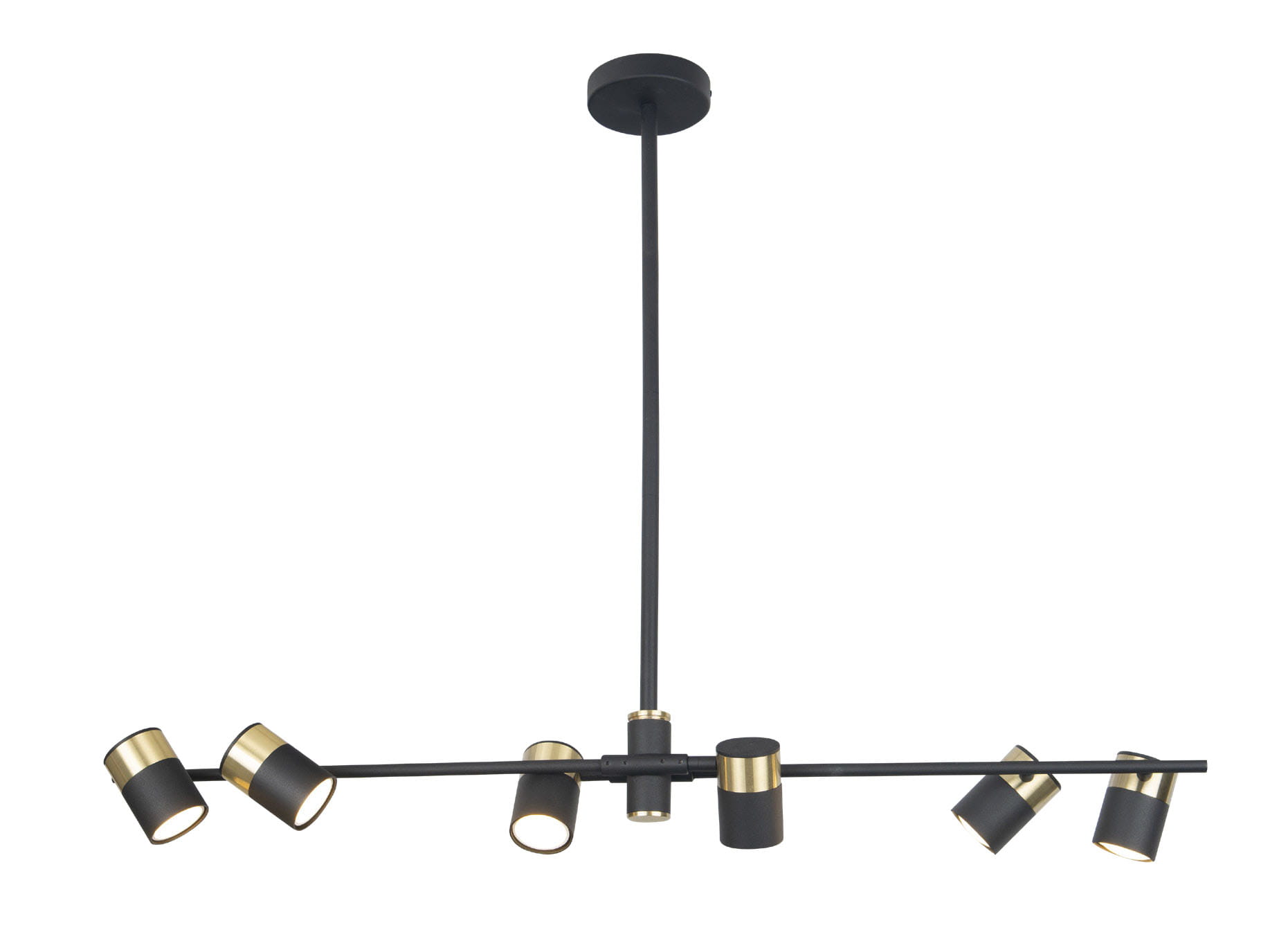 Maxlight Puma - lampe suspendue - x - noir et or