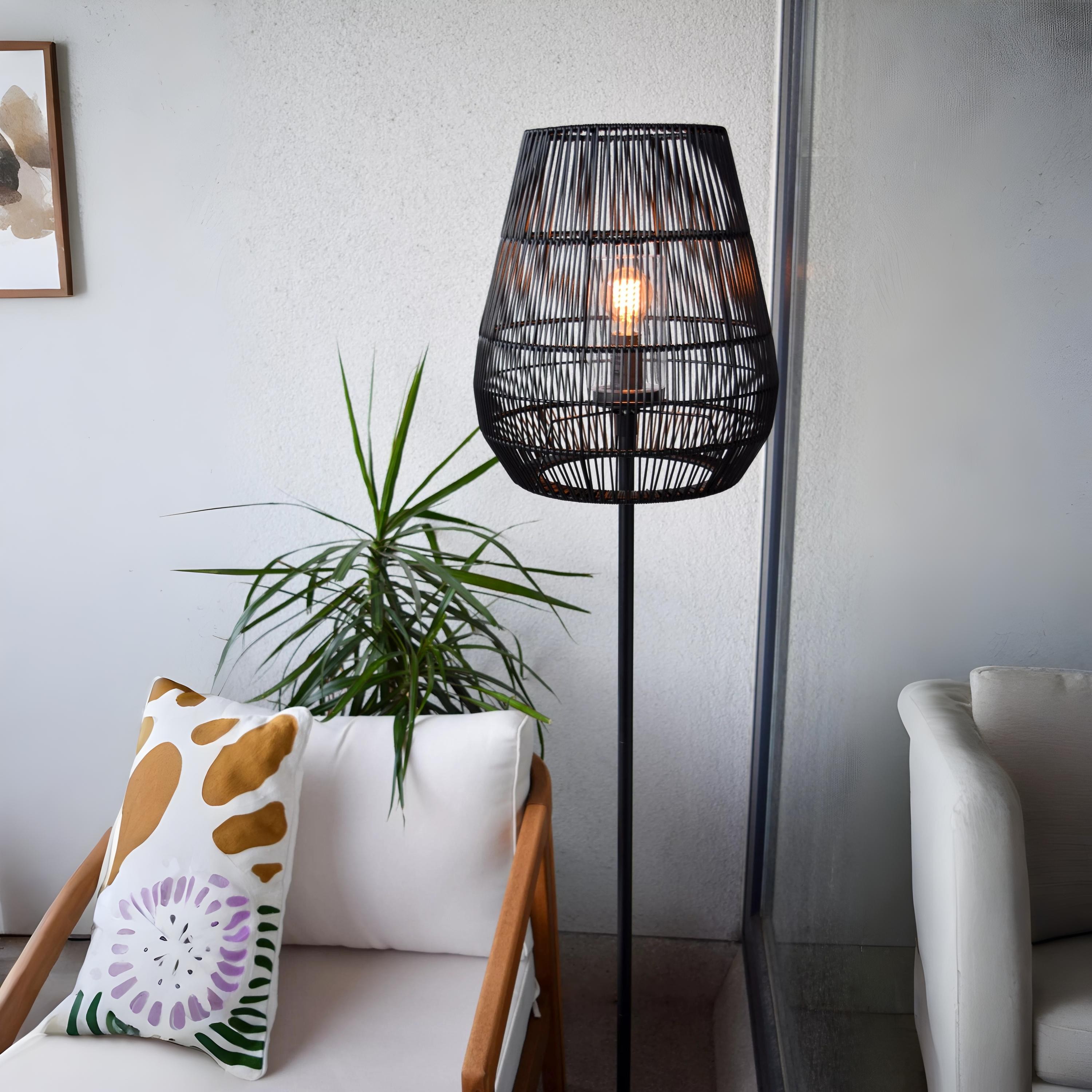 Lucide Nerida - lampadaire d"extérieur - Ø cm - IP44 - noir