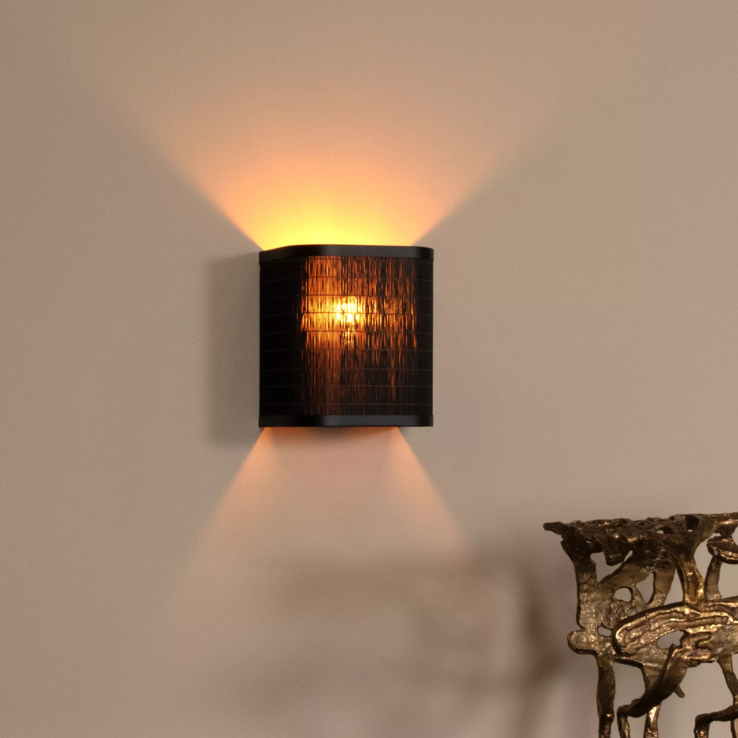 Lucide Tagalog - applique murale - x - noir
