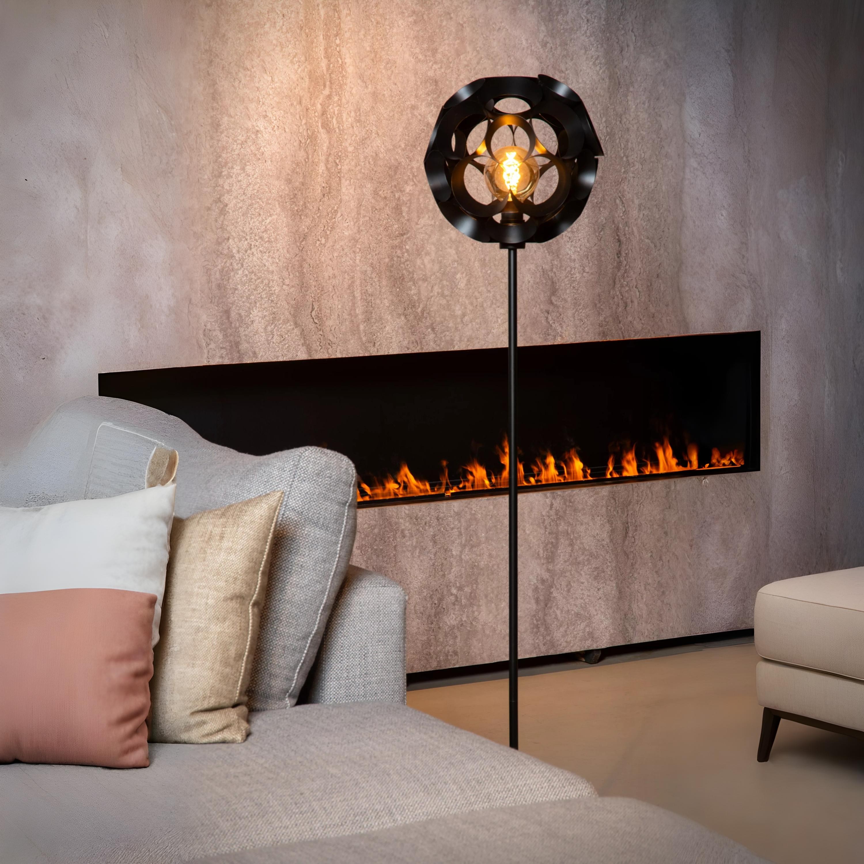 Lucide Hannelore - lampadaire - Ø ,6 cm - noir