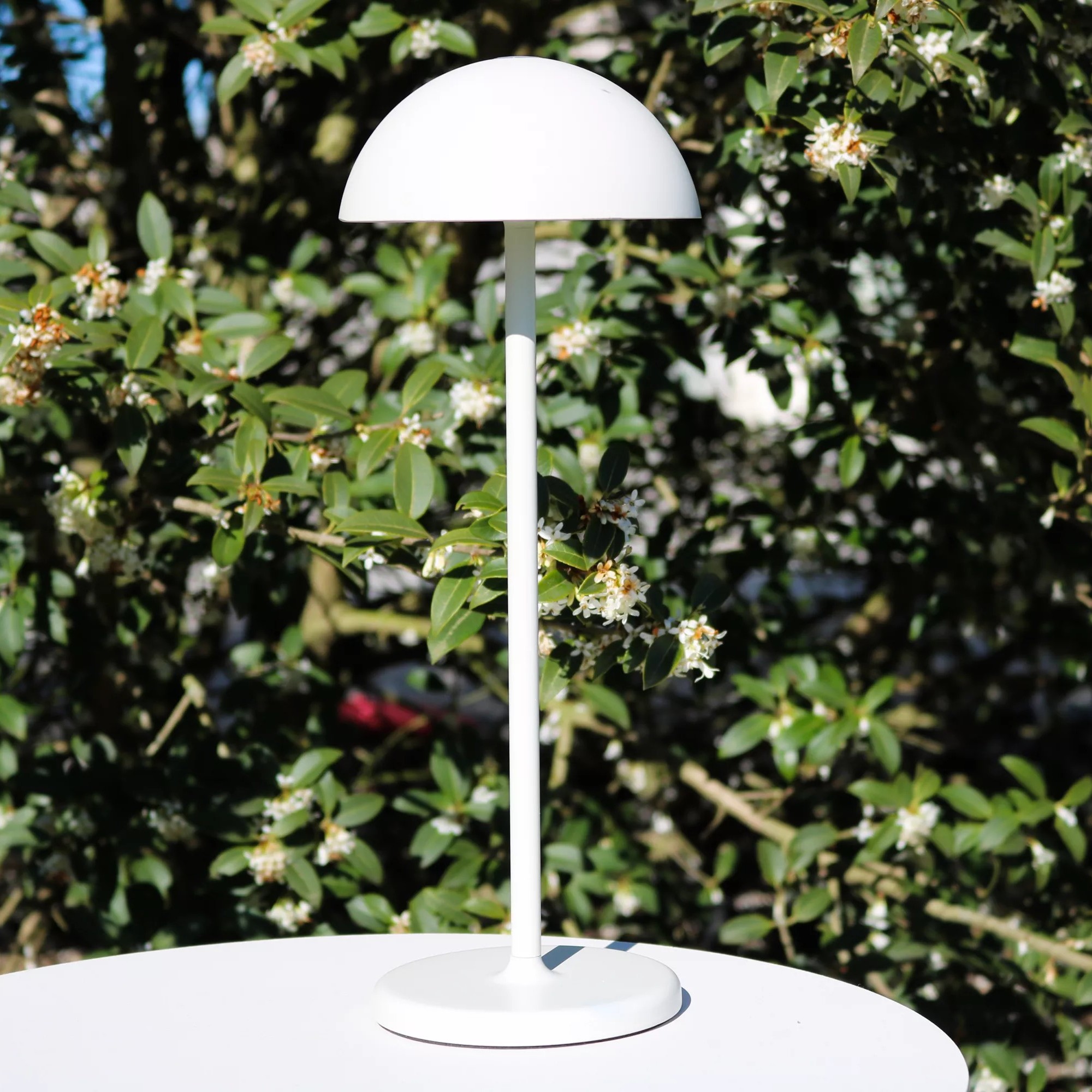 Lucide Joy - lampe de table rechargeable - Ø cm - 1,5W dimmable LED inclus - IP54 - blanc