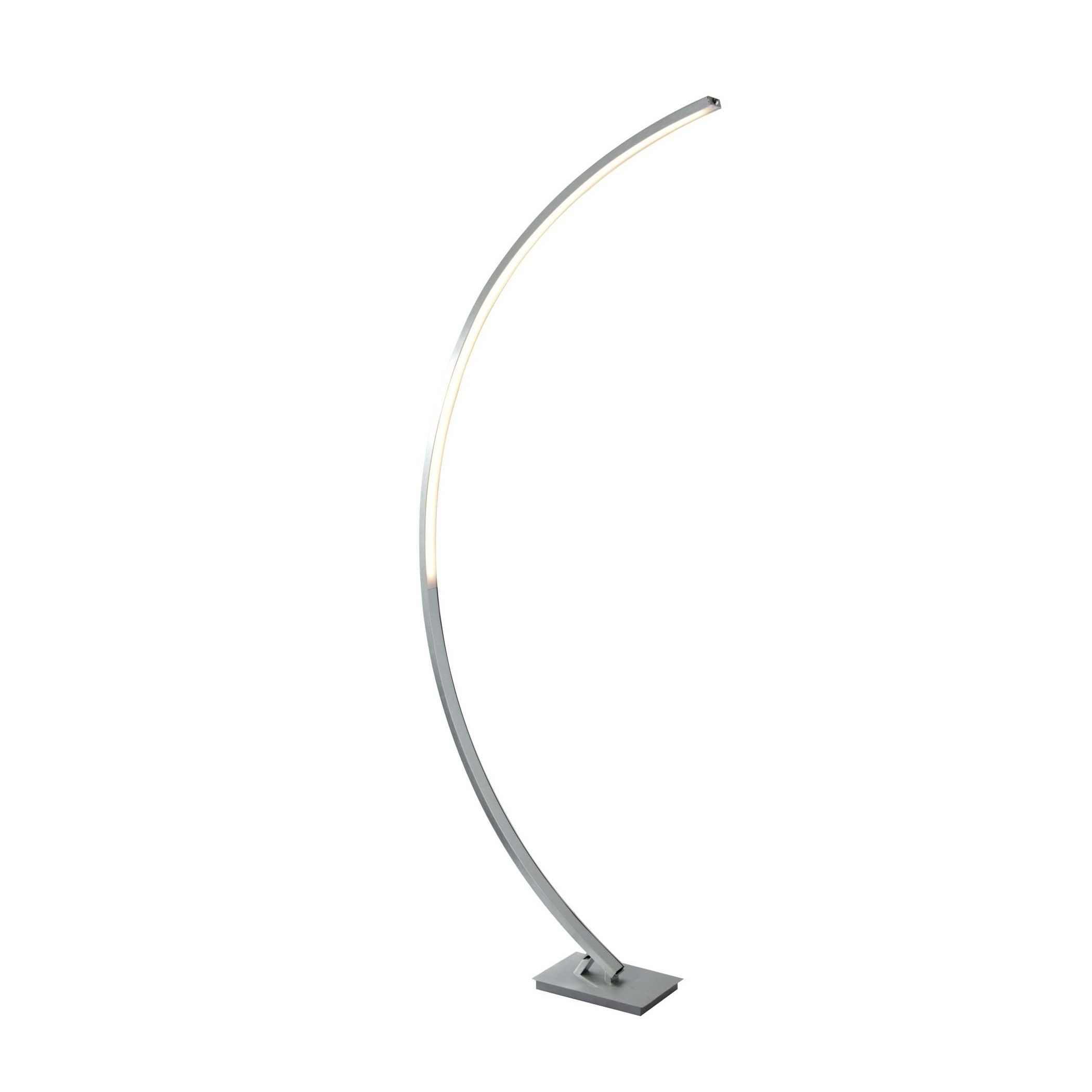 Searchlight Colton - lampadaire - - 24W LED dimmable inclus - argent satiné