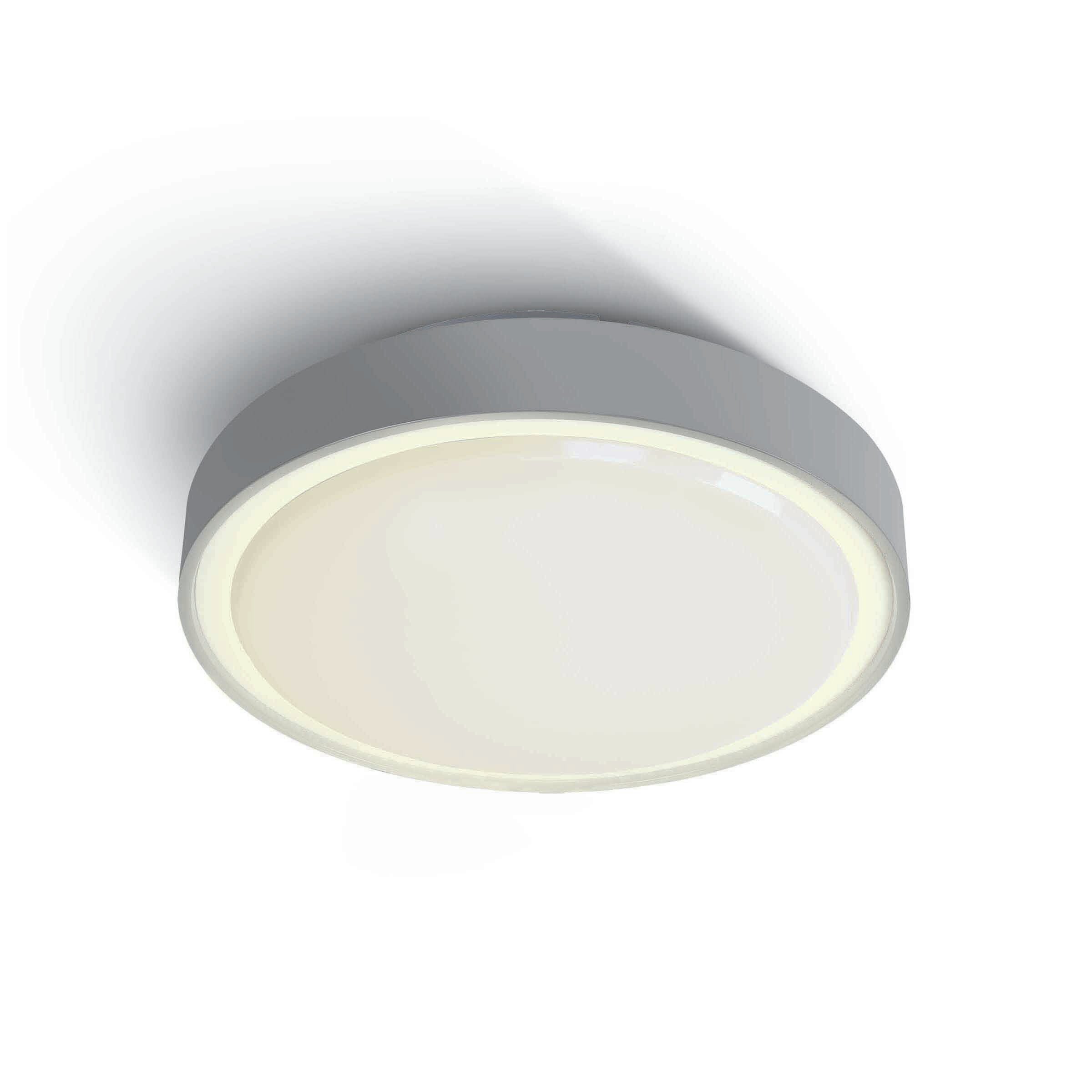 ONE Light E27 Plafo Outdoor - plafonnier d'extérieur - Ø ,3 cm - IP65 - gris