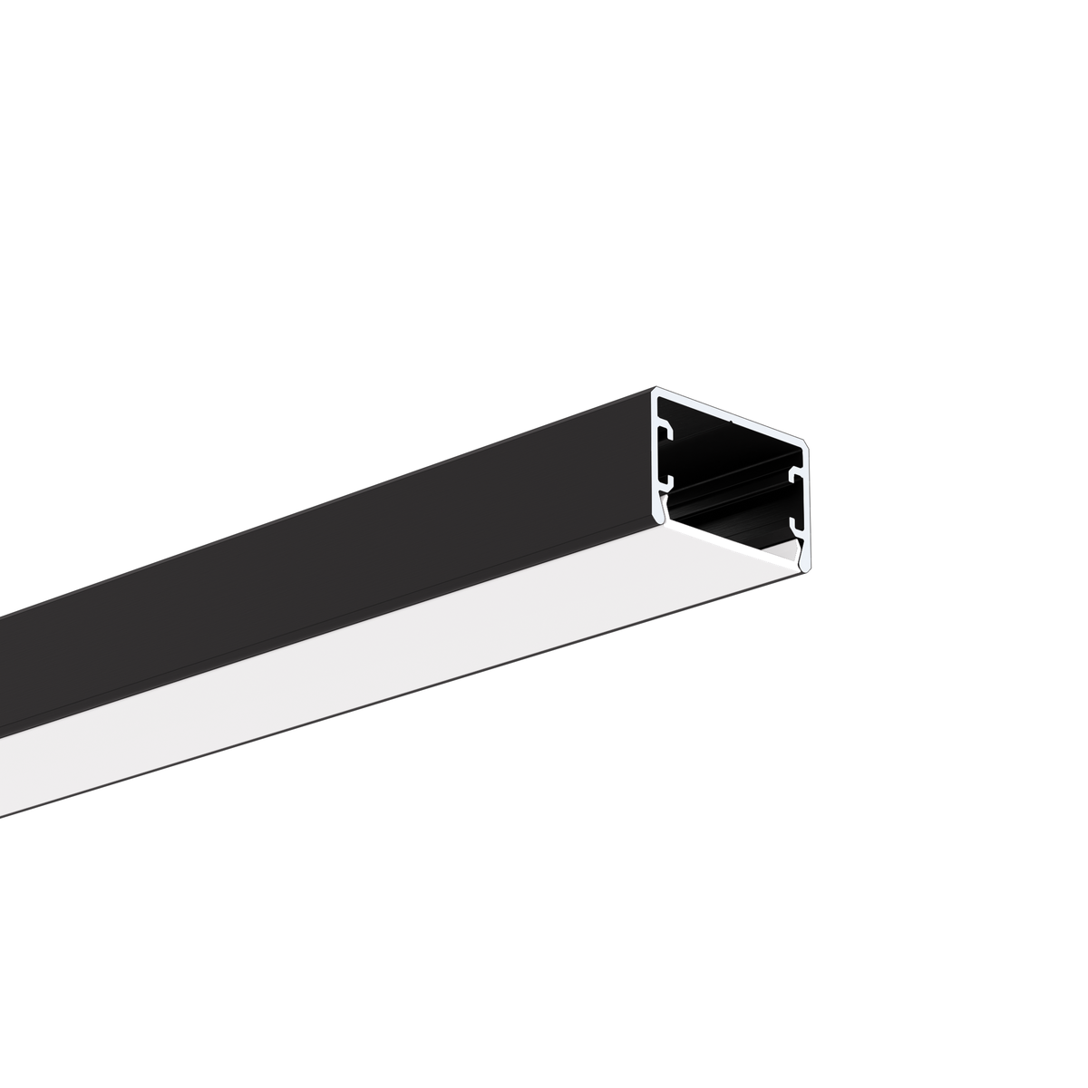 Klus Glaza-ll - Profilé LED - 2,62 x 1, - noir
