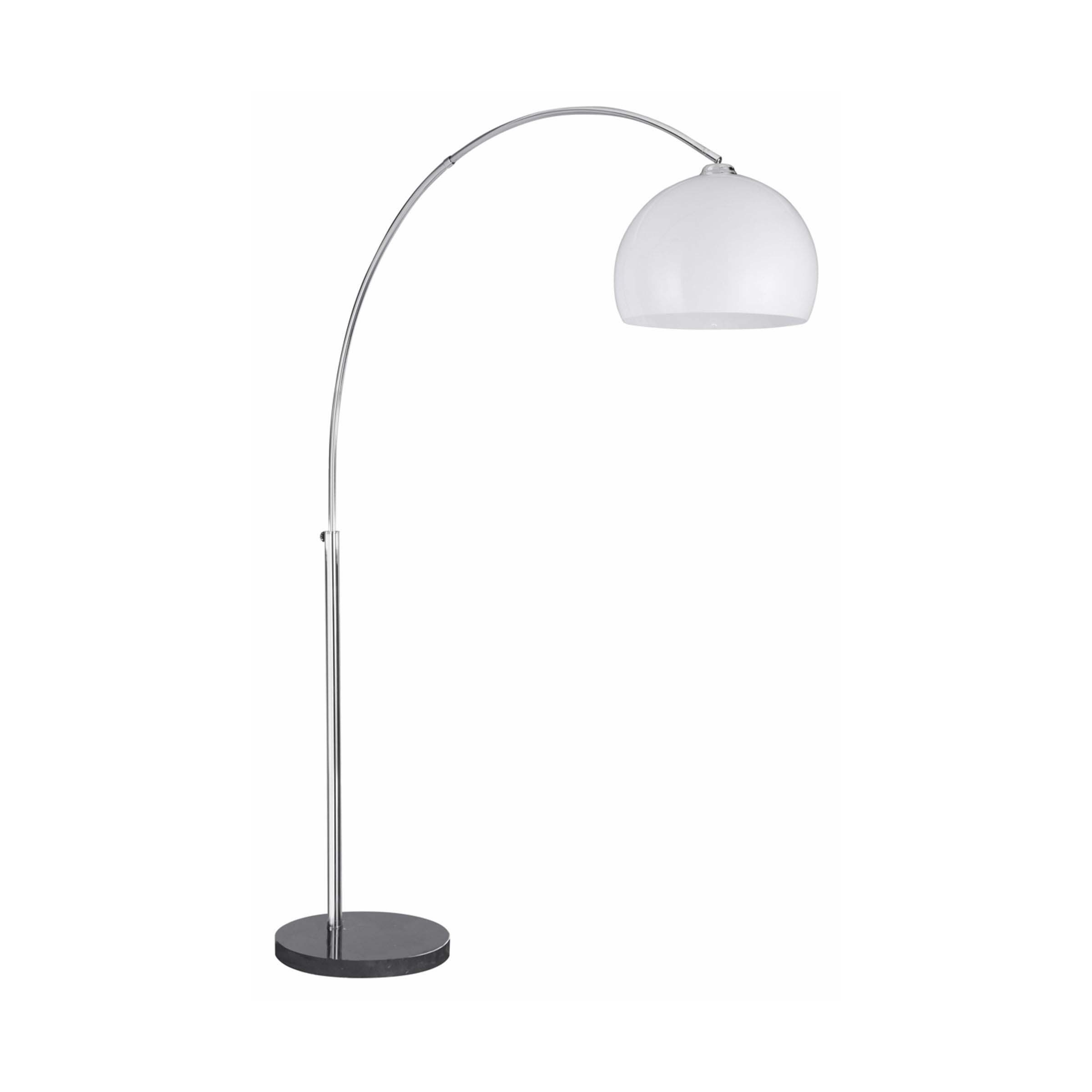 Searchlight Arcs - lampadaire - - chrome et blanc
