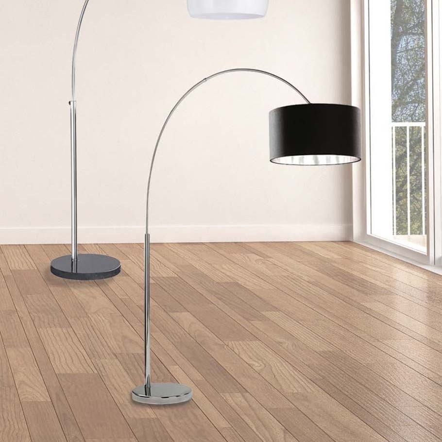 Searchlight Arcs - lampadaire - - chrome et noir