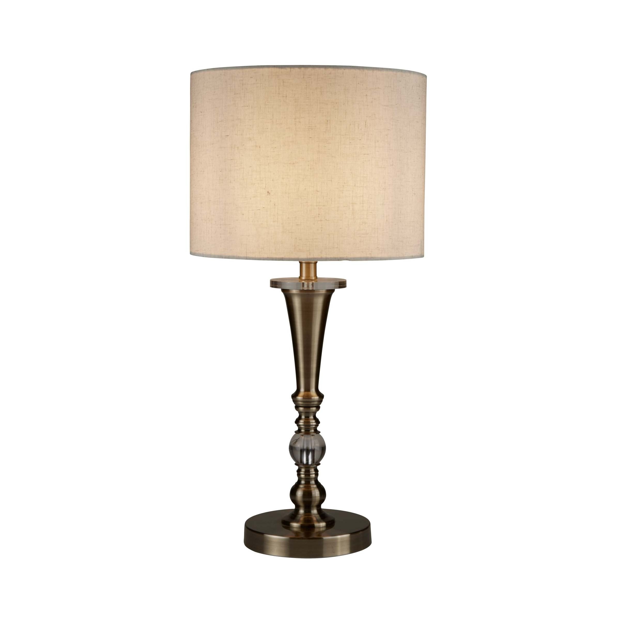 Searchlight Oscar - lampe à poser - Ø cm - laiton antique