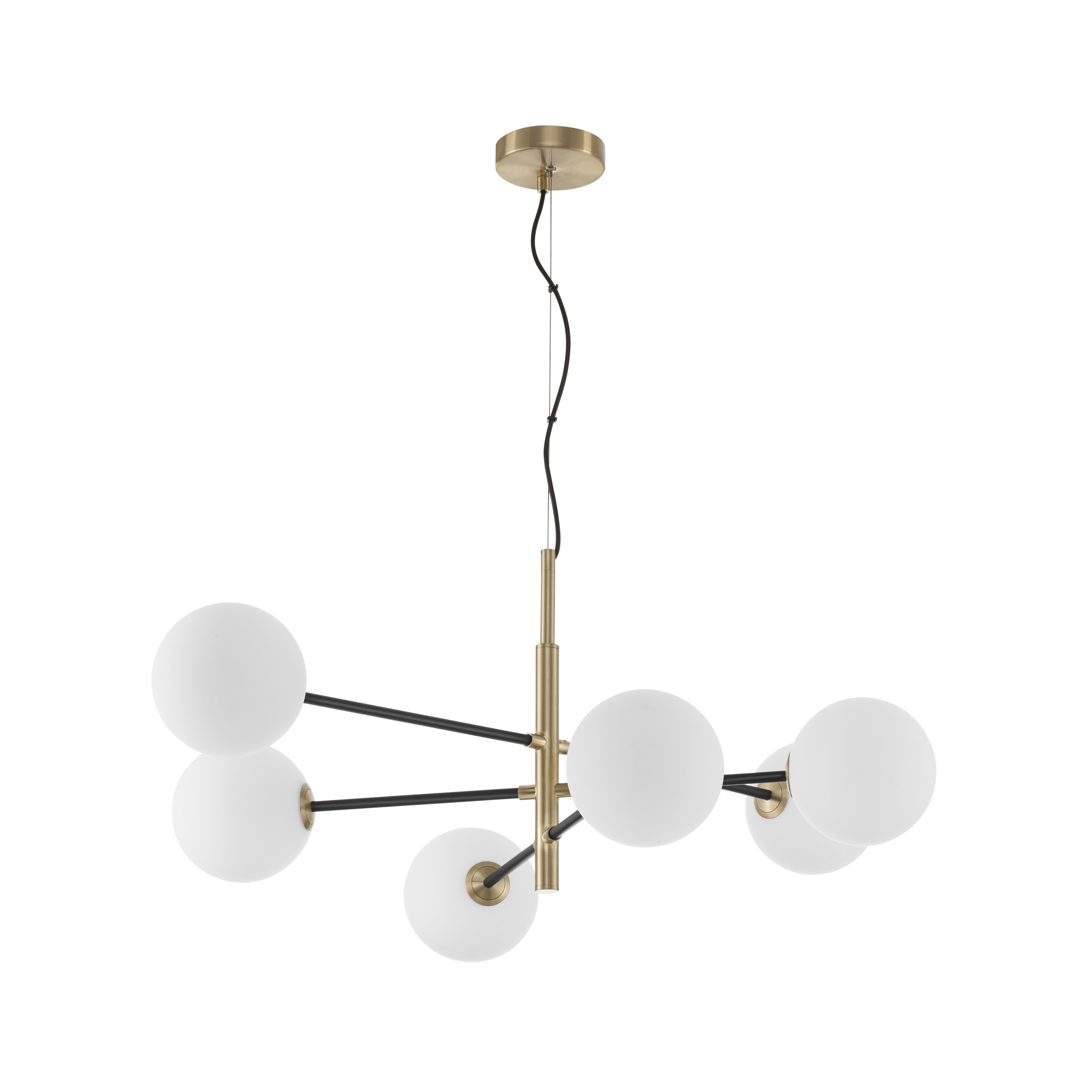 Nova Luce Vitra - lampe suspendue - x - or satiné et noir