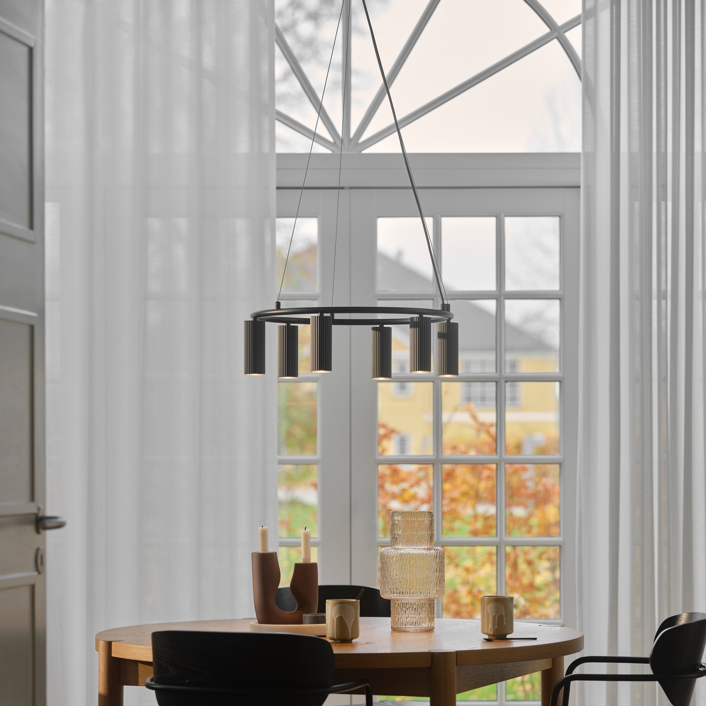 Nordlux Vico chandelier - lampe suspendue - Ø 53,4 x - noir