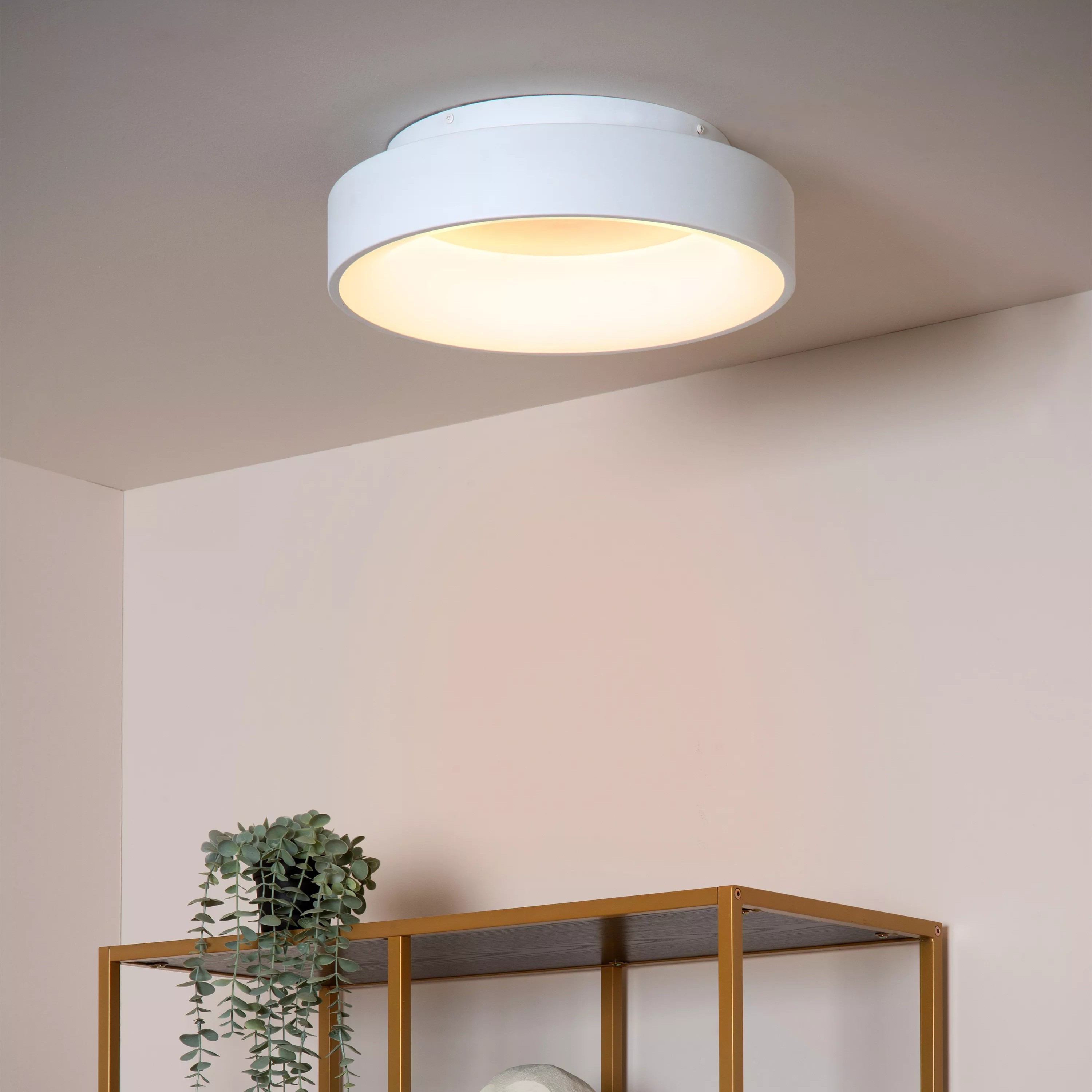 Lucide Mirage - plafonnier - Ø ,5 cm - 22W LED dimmable inclus - blanc