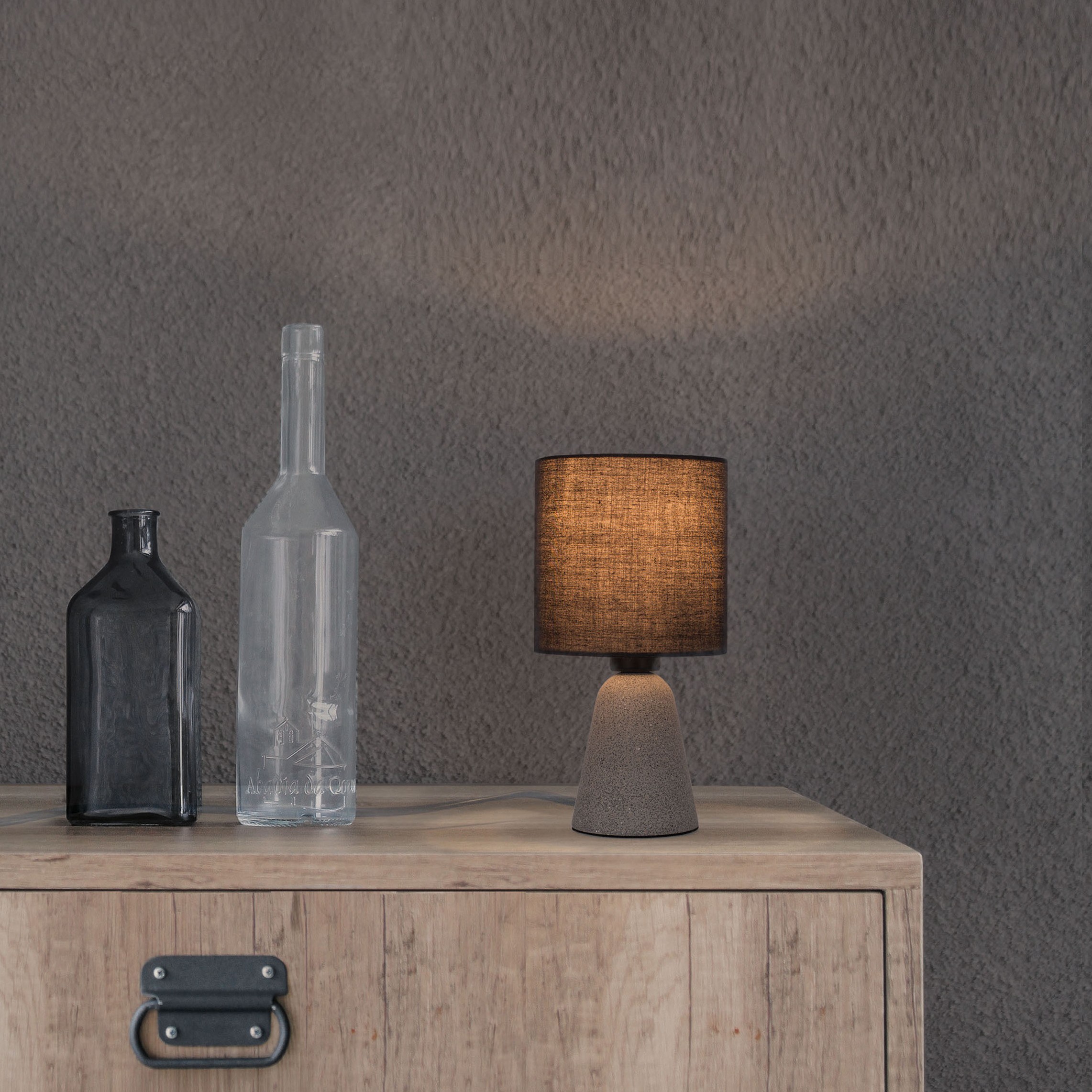 Nova Luce Zero - lampe à poser - Ø ,5 cm - gris et noir