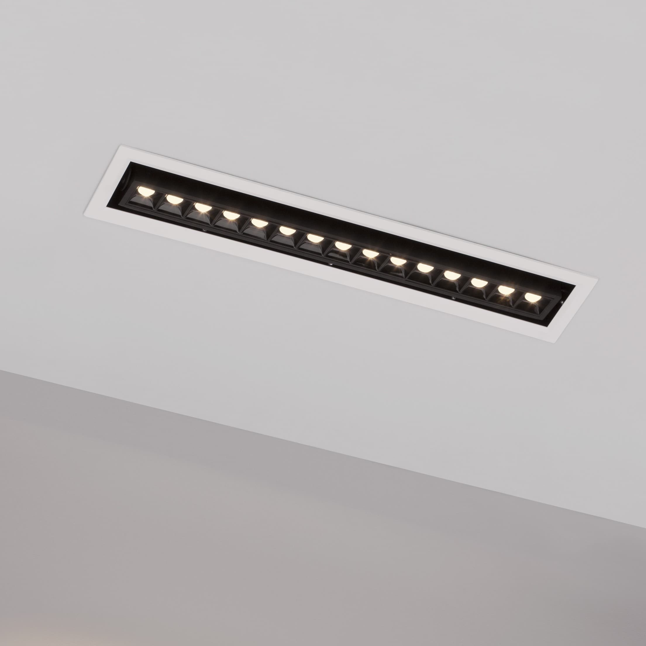 Nova Luce Cantia - spot à encastrer - ,2 cm - mm taille d"encastrement - 22,5W LED inclus - noir - blanc chaud