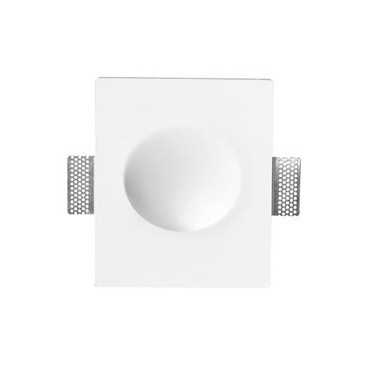 Nova Luce Cirocco - applique encastrée - cm - crépi blanc — vue 3