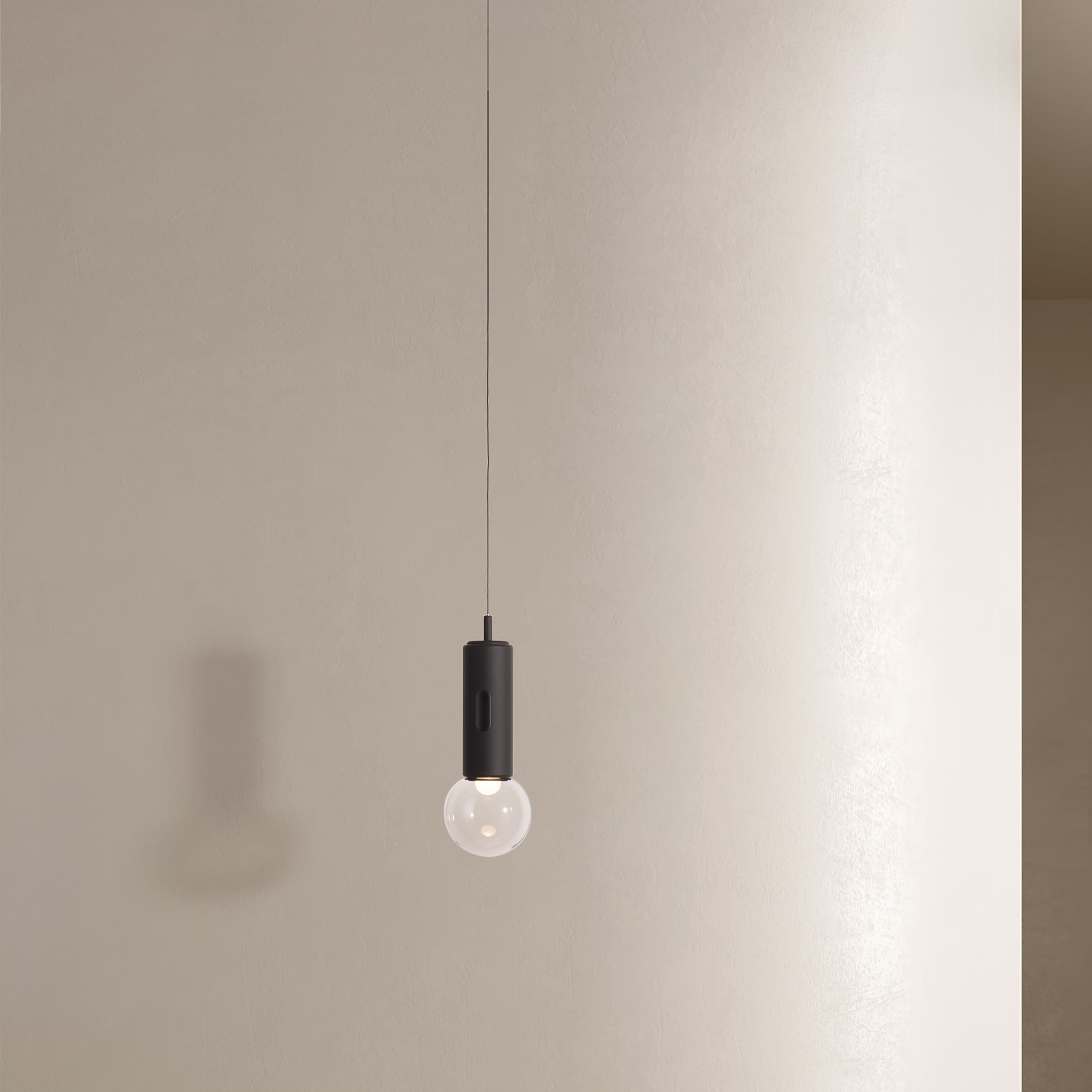 Nova Luce Chronos - lampe suspendue - Ø cm - 11W dimmable LED inclus - noir