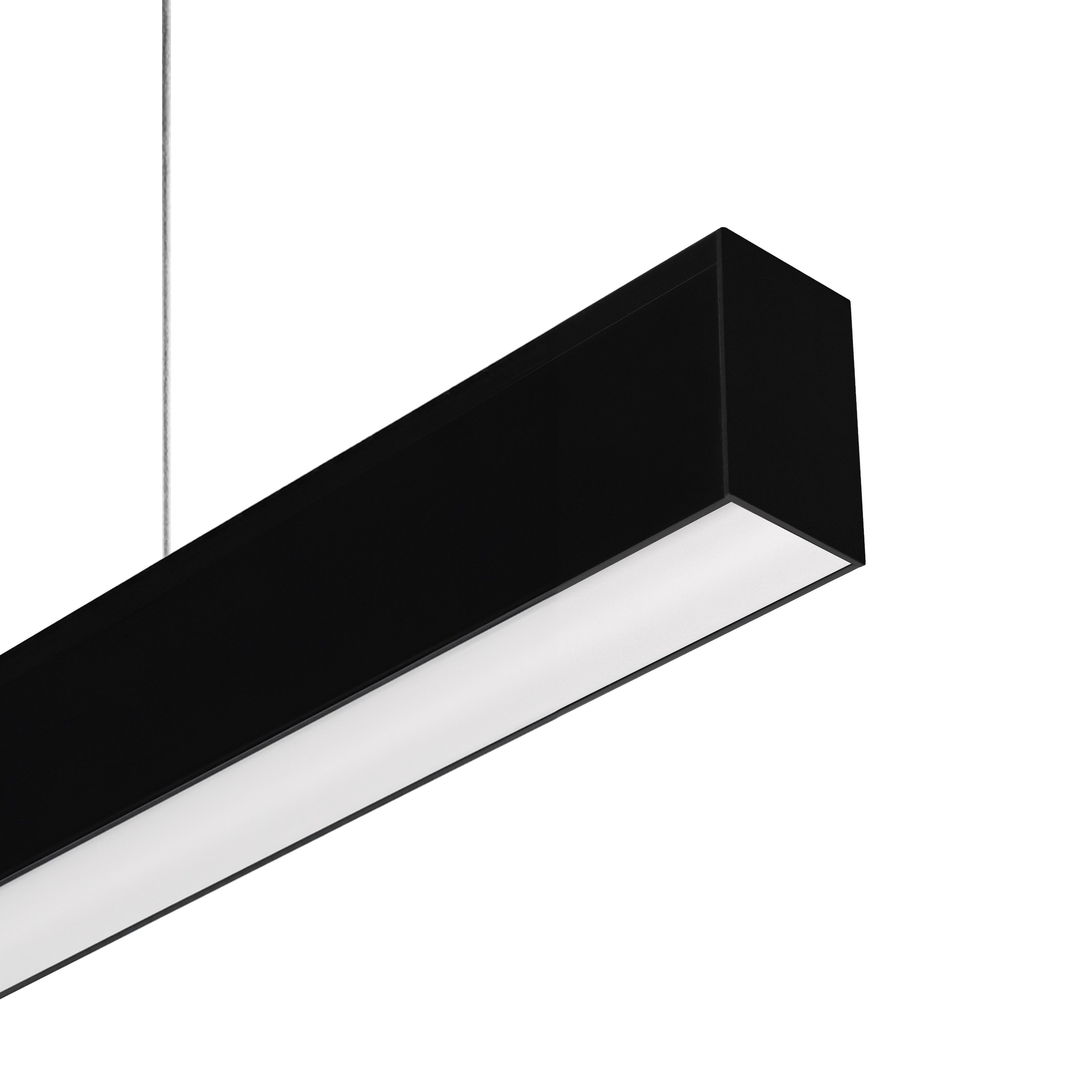 Roi Du Luminaire Slim Line - lampe suspendue - profilé 5,5 x 3,3 cm - 19,2W LED par mètre - noir