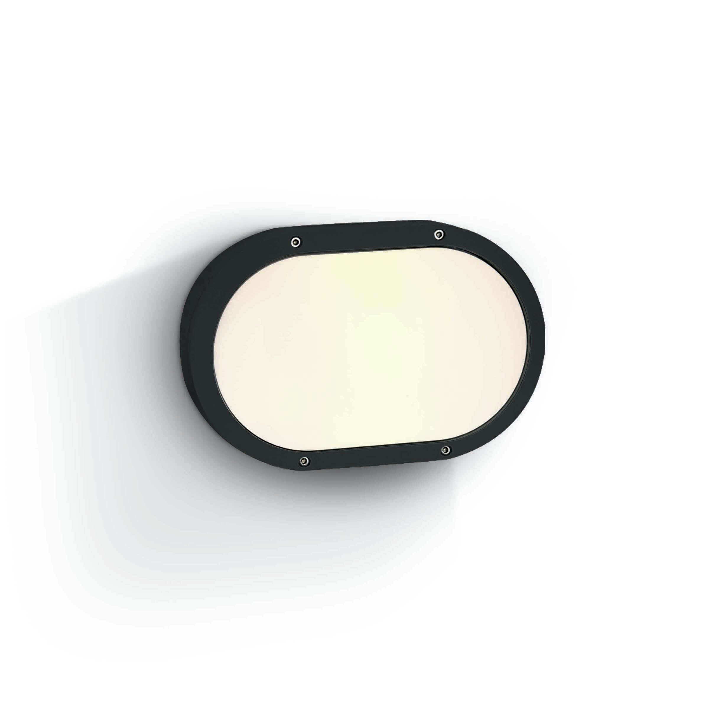 ONE Light Round E27 Outdoor - plafonnier extérieur - 27,3 x ,1 cm - IP54 - noir