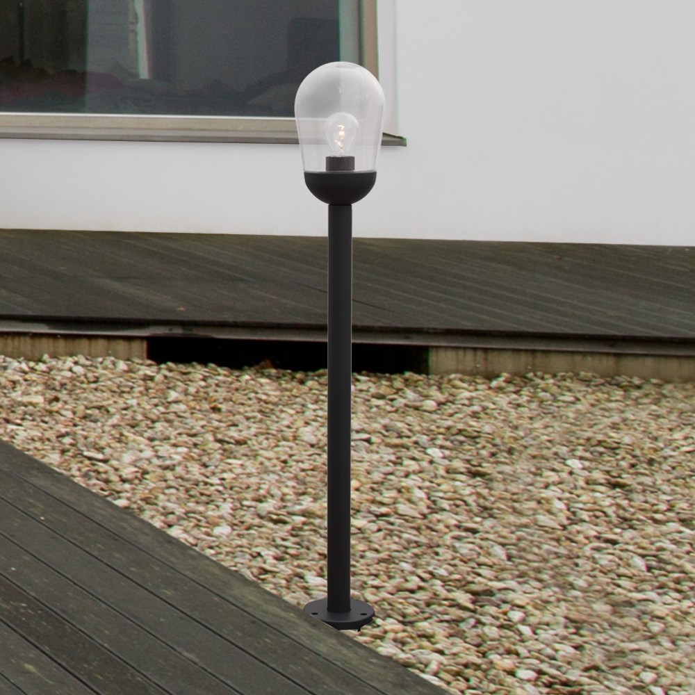 Nova Luce Omika - lampe de jardin - Ø cm - IP54 - gris foncé