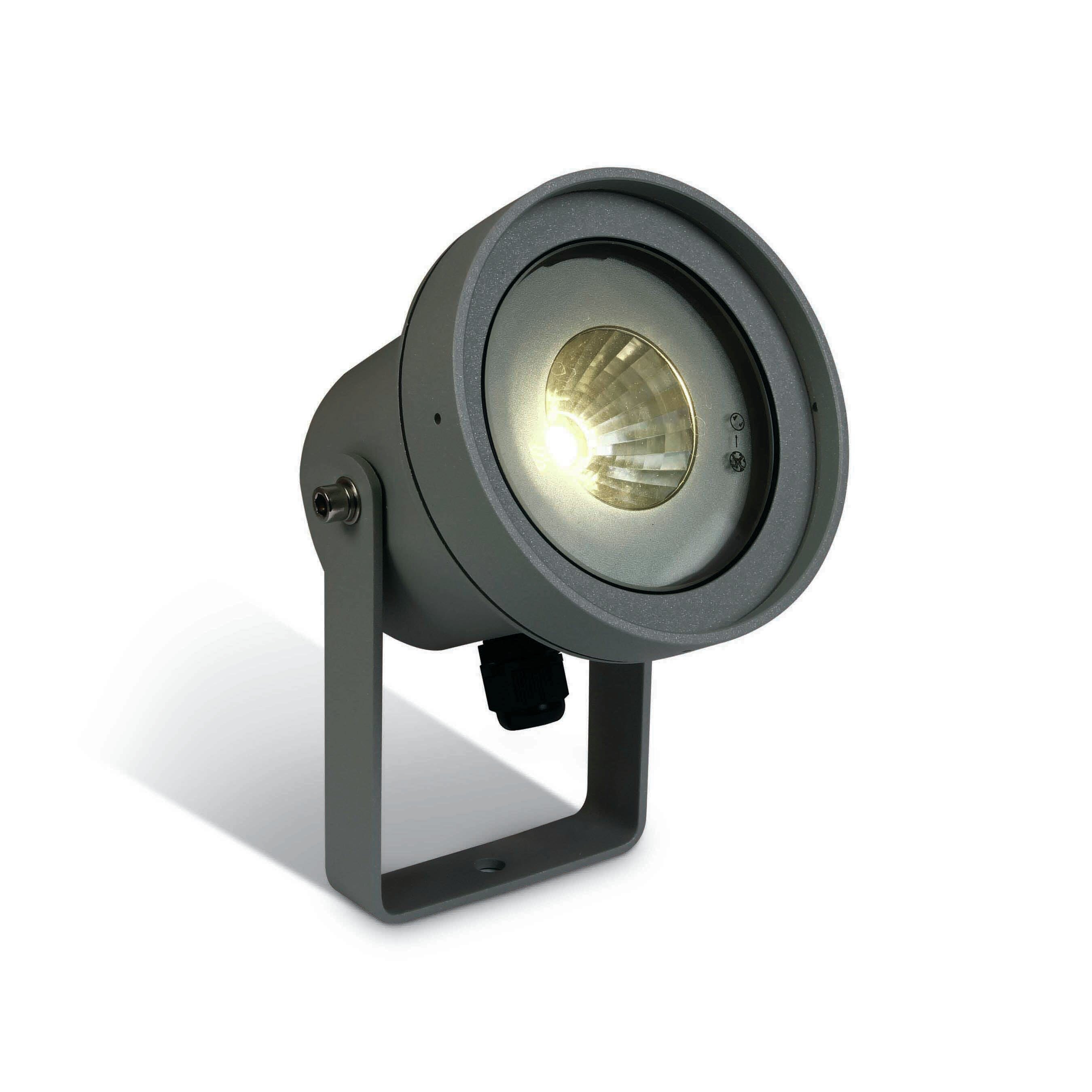 ONE Light Garden Round - spot au sol sur piquet - Ø 11,5 x 20,5 cm - 9W LED inclus - IP65 - anthracite