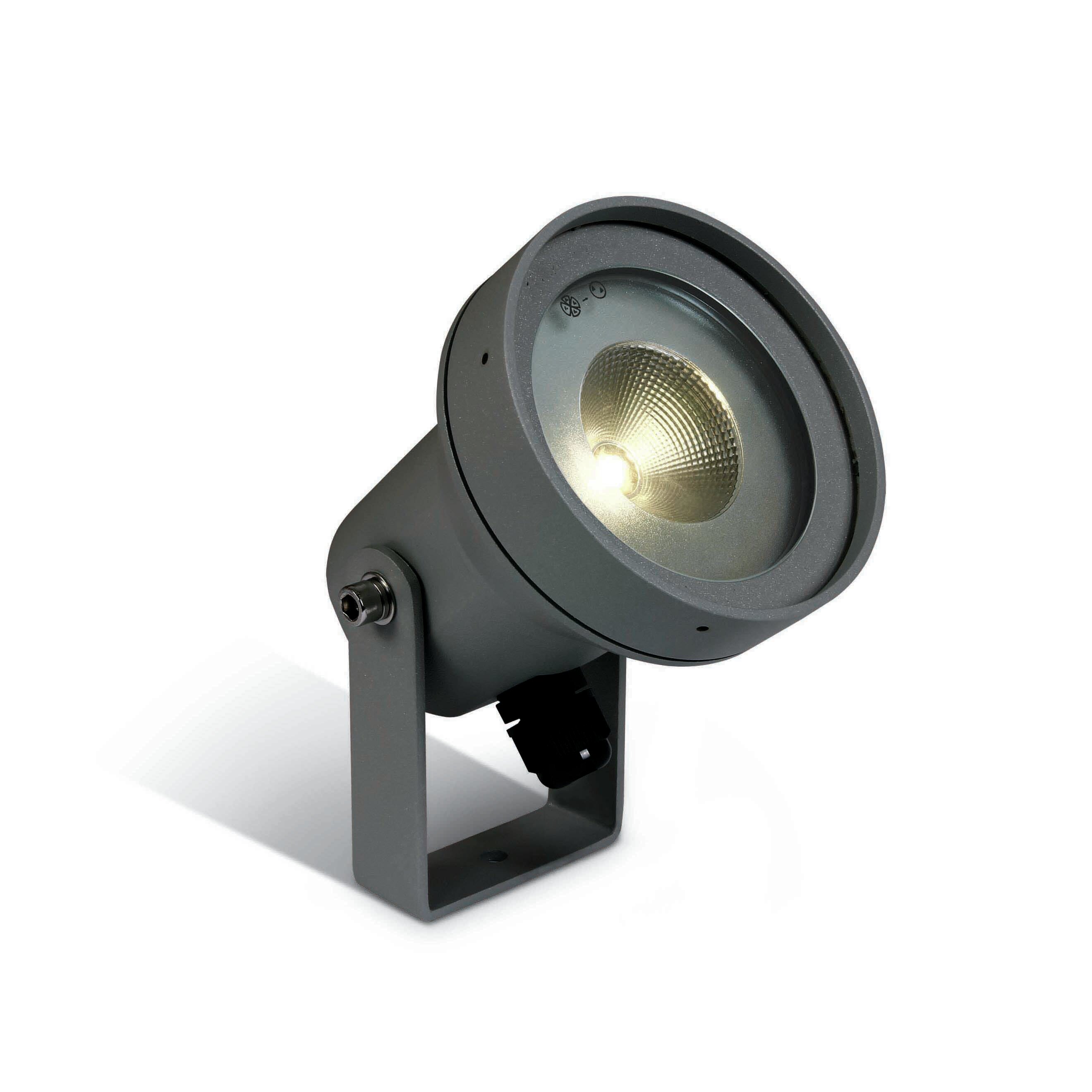 ONE Light Garden Round - spot au sol sur piquet - Ø 9,4 x - 6W LED inclus - IP65 - anthracite
