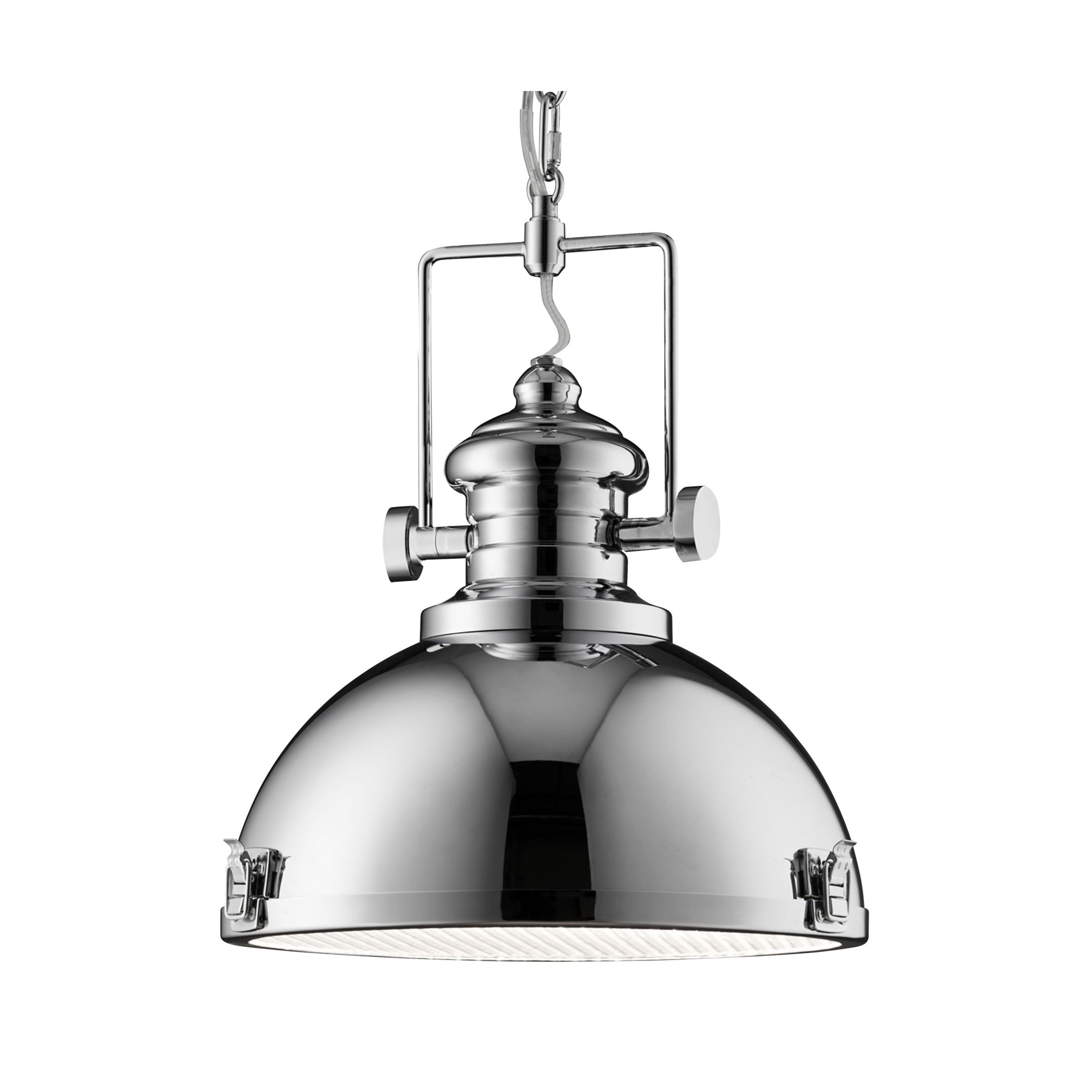 Searchlight Industrial Pendants - lampe suspendue - Ø cm - chrome