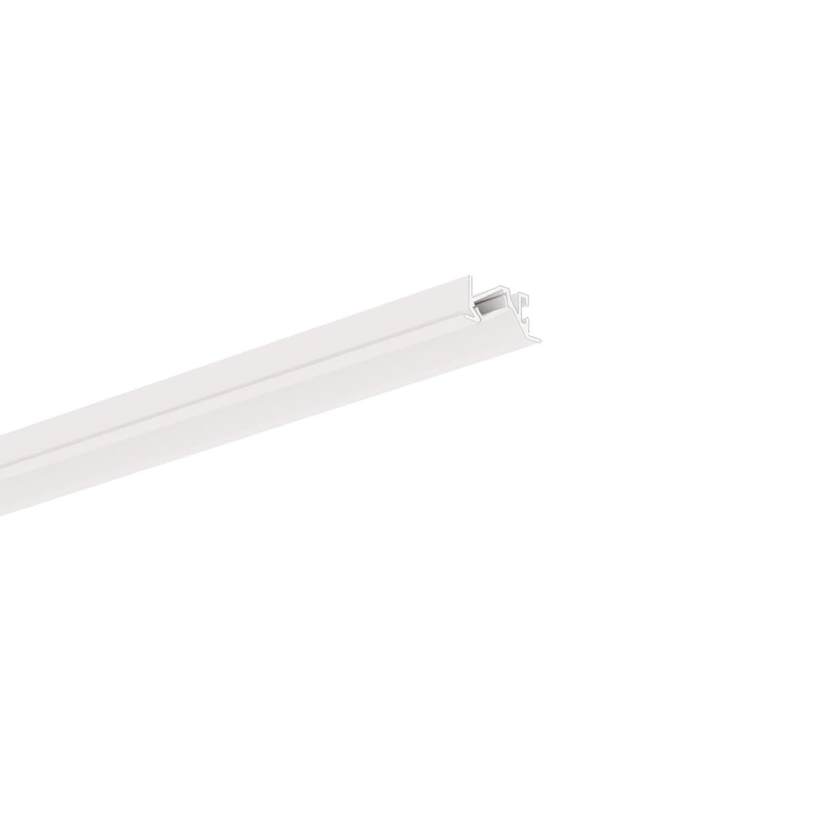 Klus MICRO-30DEG-K - profil LED encastré avec angle lumineux incliné de 30 degrés - 2,64 x 1, - blanc