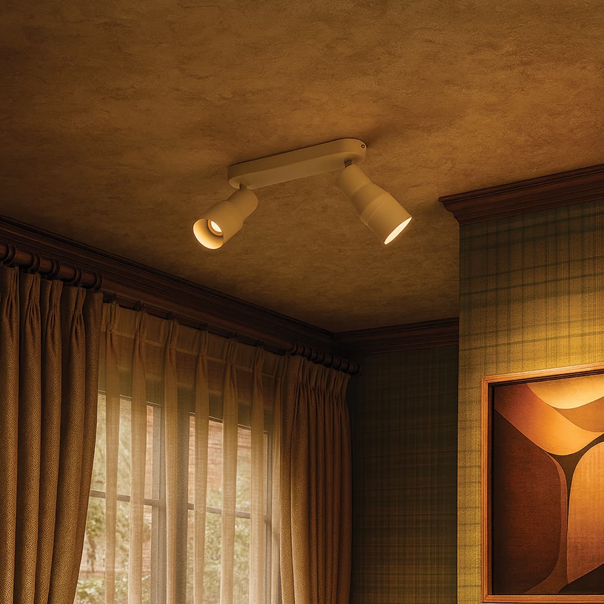 VK Lighting Iluma - applique et plafonnier - ,8 x 6 cm - beige — vue 3