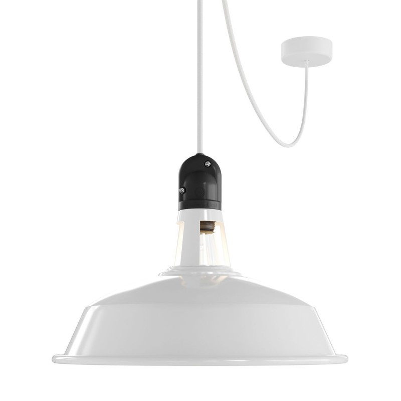 Creative Cables Eiva - lampe suspendue - Ø ,6 cm - IP65 - blanc