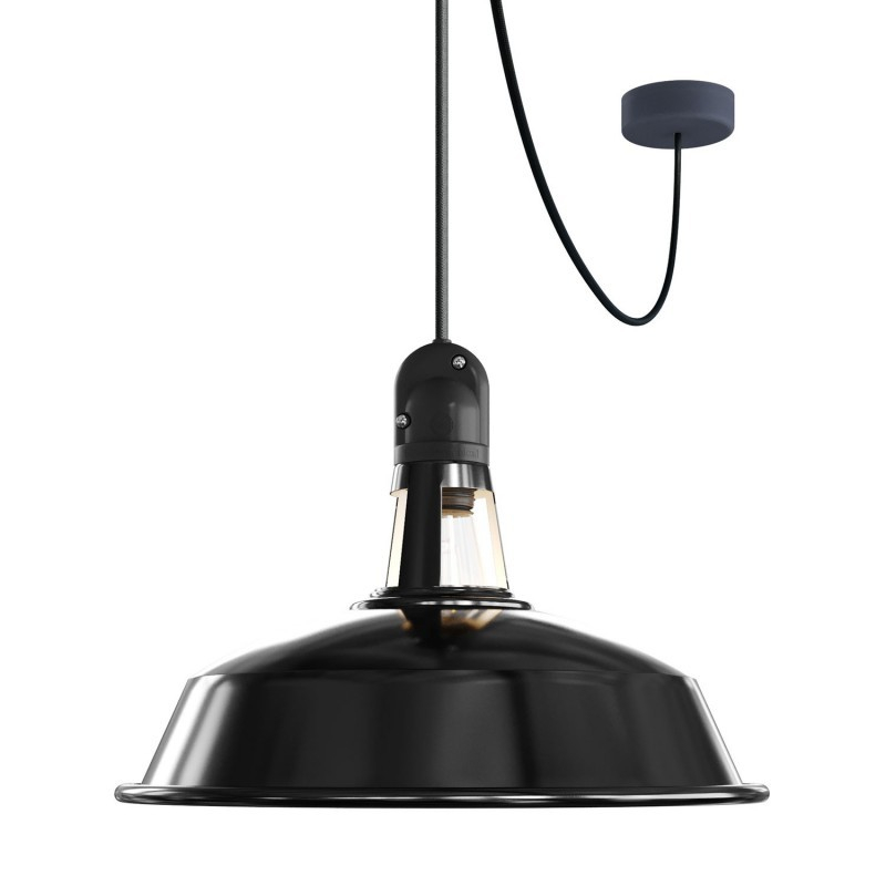 Creative Cables Eiva - lampe suspendue - Ø ,6 cm - IP65 - noir