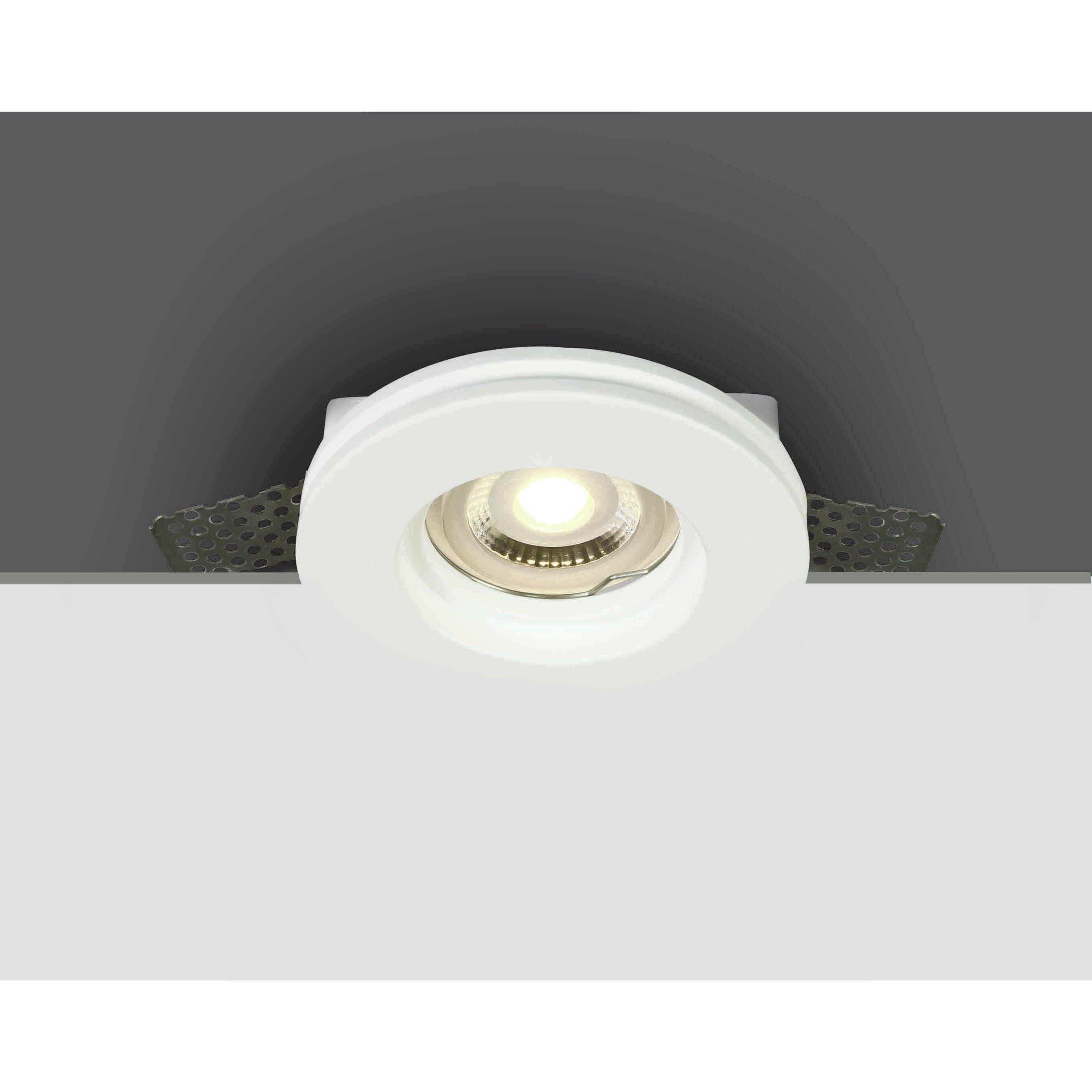 ONE Light Trimless Gypsum - spot encastré - Ø 100 mm, Ø 102 mm encastré - blanc