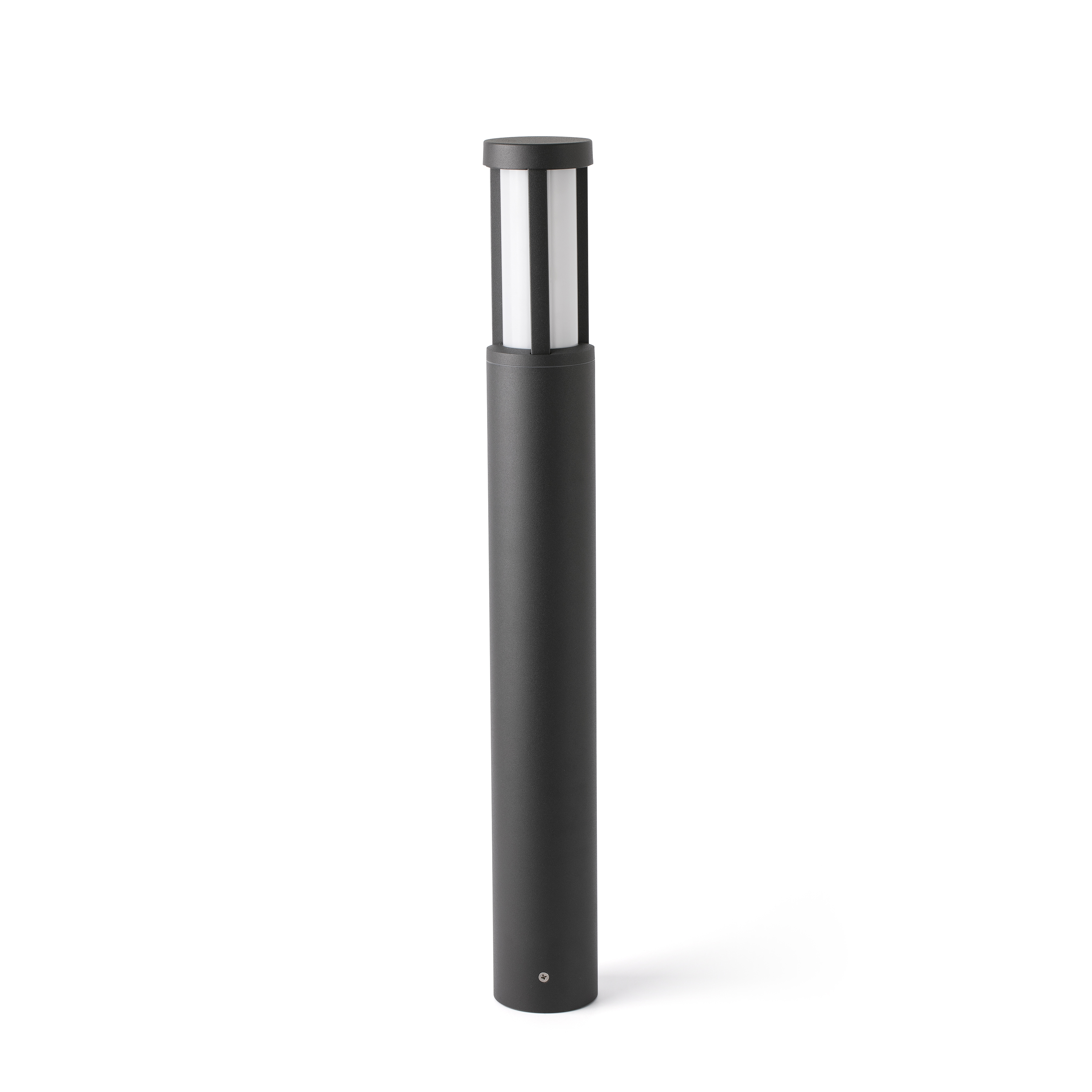 Faro Logar - poteau de jardin - Ø cm - 12W LED inclus - IP54 - gris foncé